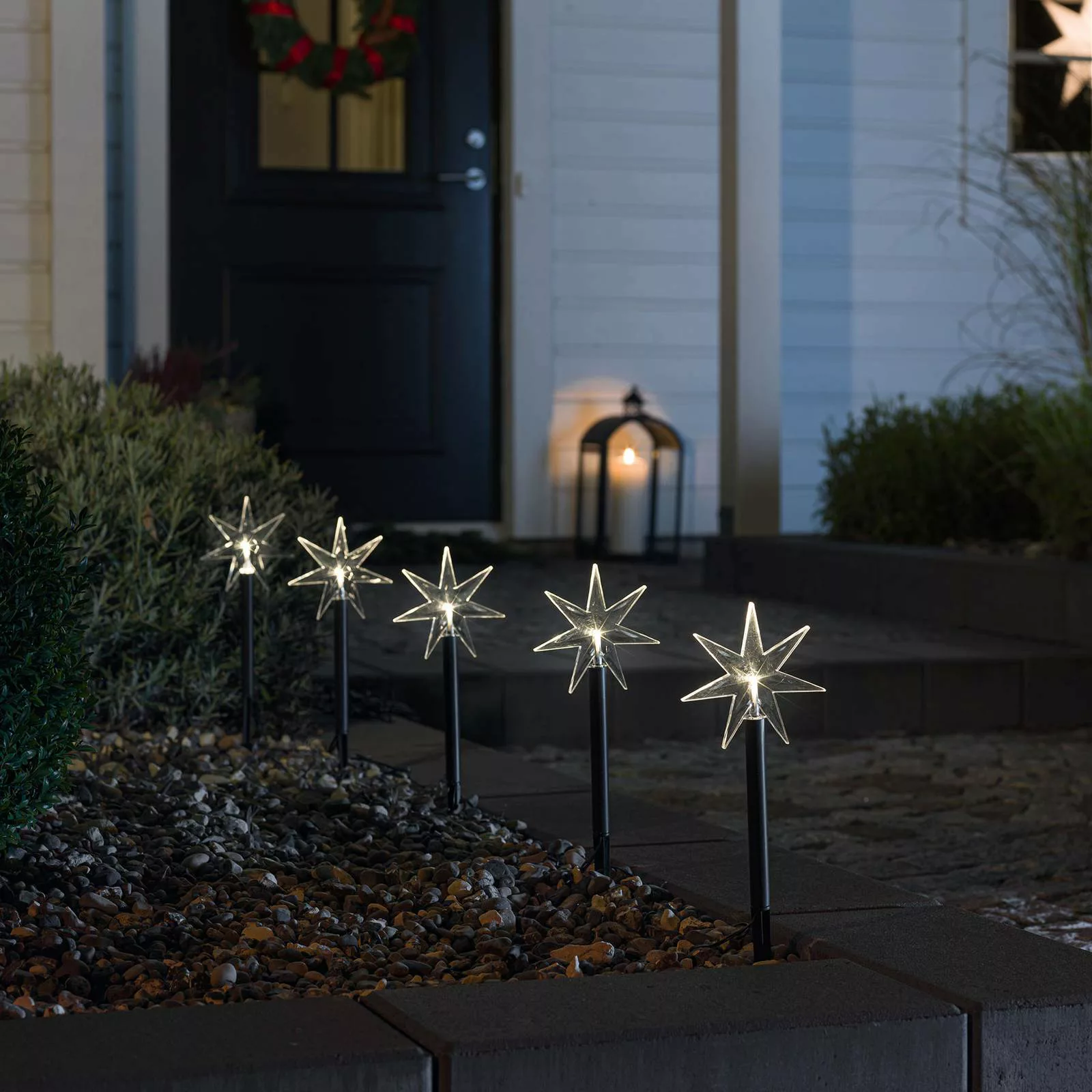 KONSTSMIDE LED Gartenleuchte »Spiessleuchte mit 5 Sternen, Weihnachtsdeko a günstig online kaufen