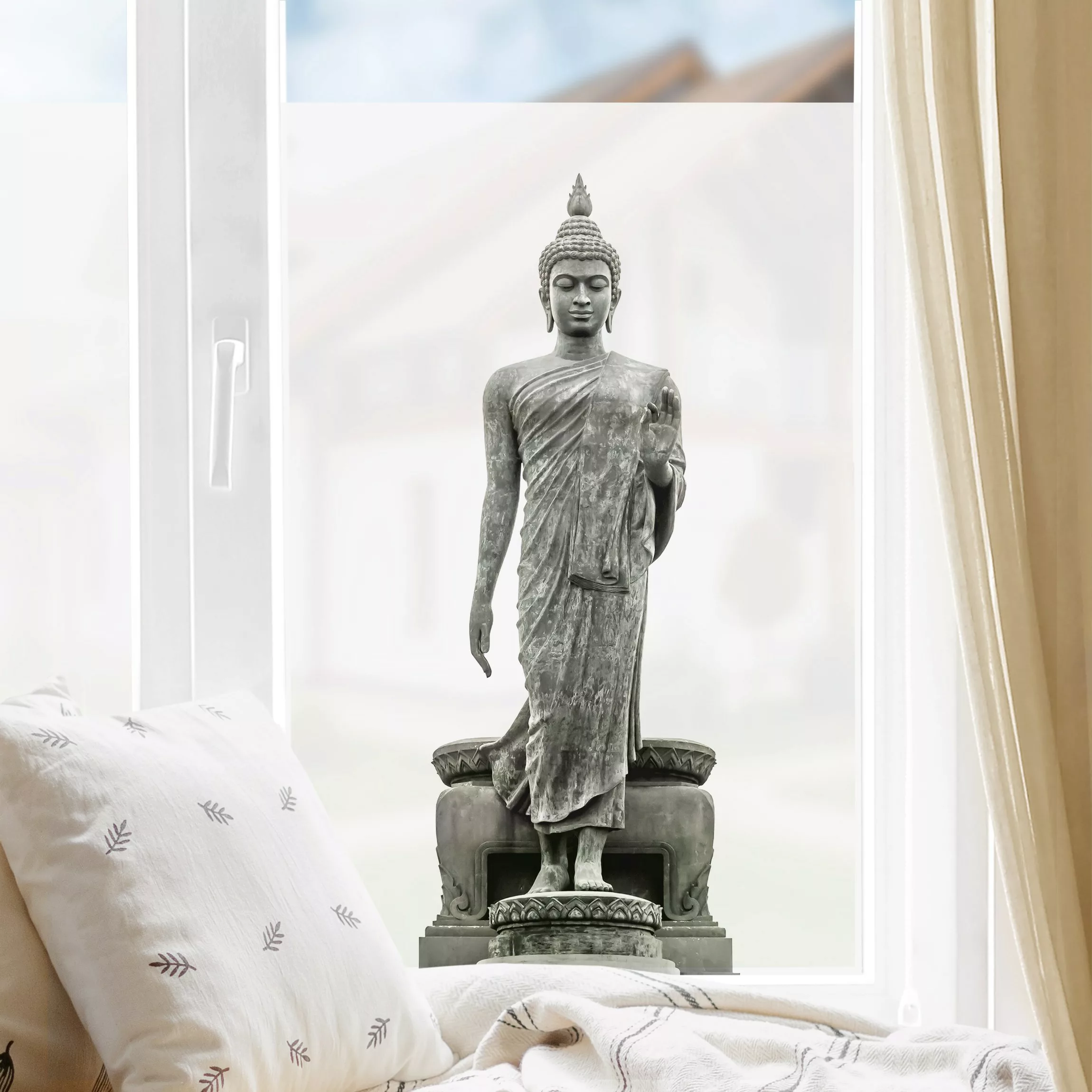 Fensterfolie Buddha Statue günstig online kaufen