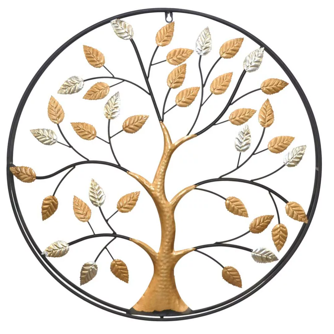 Metall Wandbild Baum 66 cm Durchmesser modernes Design günstig online kaufen