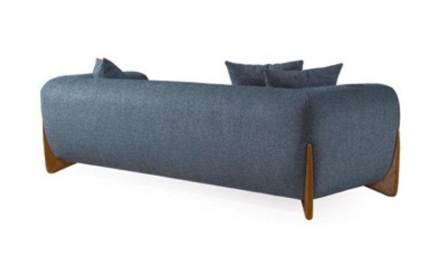 JVmoebel Sofa Graue Sofagarnitur 3+3+1 Sitzer Luxus Couchen Wohnzimmer Möbe günstig online kaufen