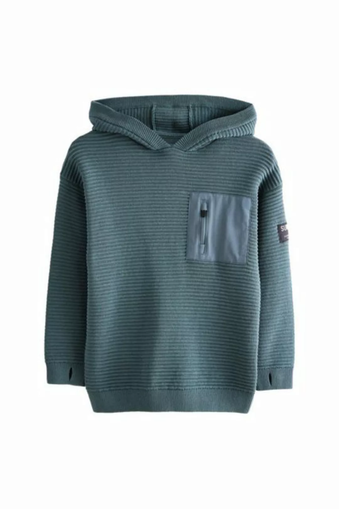 Next Kapuzenpullover Gestricktes Utility-Hoodie aus 100 % Baumwolle (1-tlg) günstig online kaufen