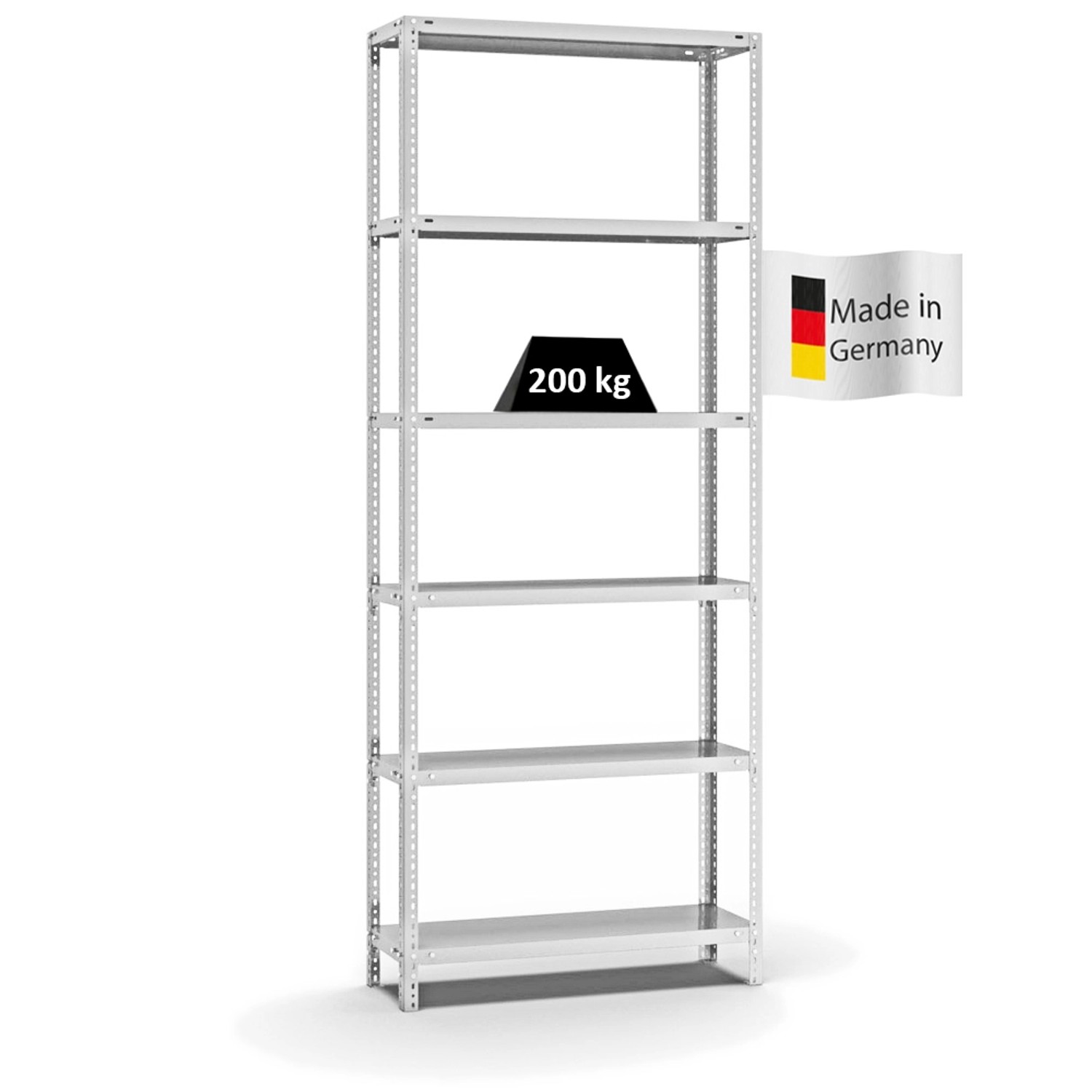 PROREGAL Fachbodenregal Schraubsystem Medium-Duty Grundregal HxBxT 250 x 10 günstig online kaufen