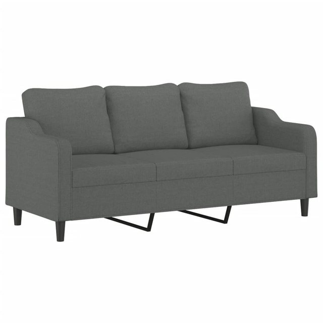 vidaXL Sofa, 3-Sitzer-Sofa Dunkelgrau 180 cm Stoff günstig online kaufen