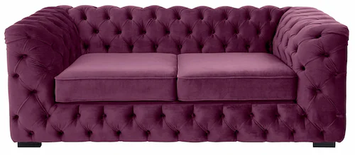 Home affaire Chesterfield-Sofa »Kalina«, mit klassischer Chesterfield-Knopf günstig online kaufen