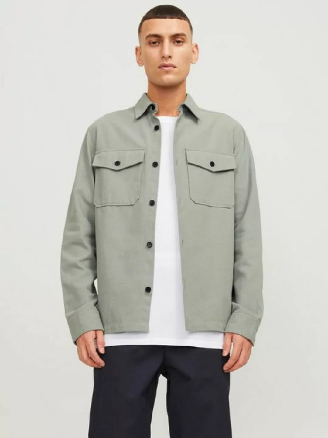 Jack & Jones Langarmhemd JPRCCROY SPRING SOLID OVERSHIRT L/S SN günstig online kaufen