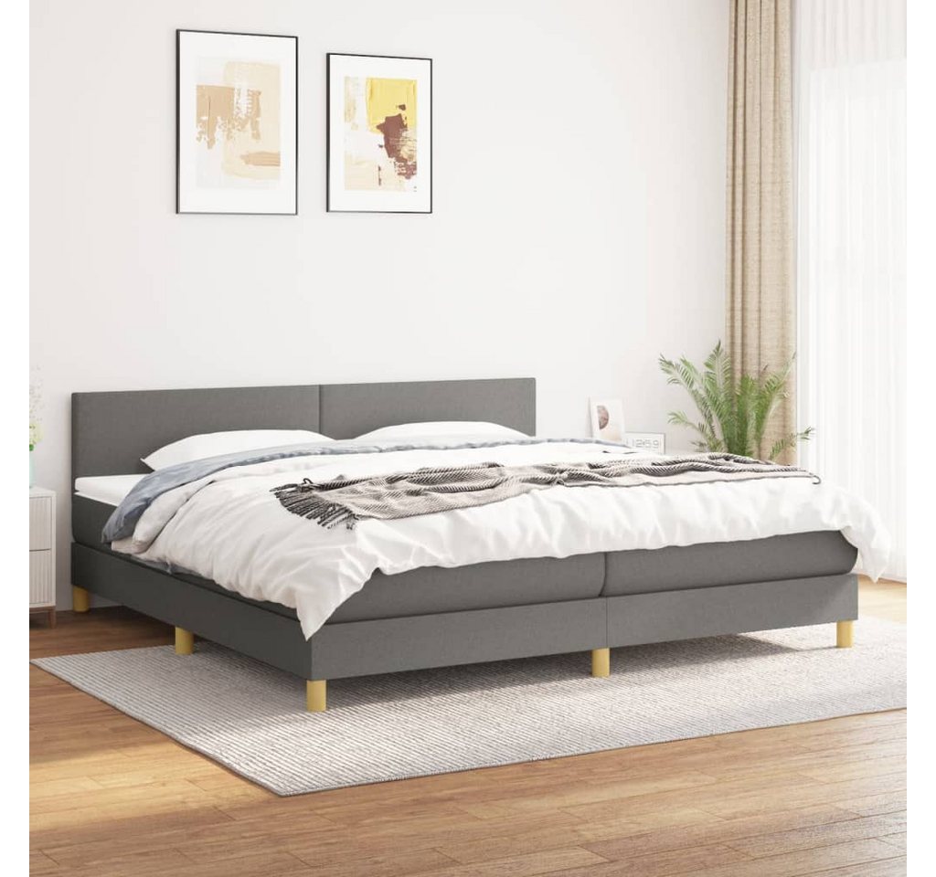 vidaXL Boxspringbett Bett Boxspringbett mit Matratze und LED Stoff (200 x 2 günstig online kaufen