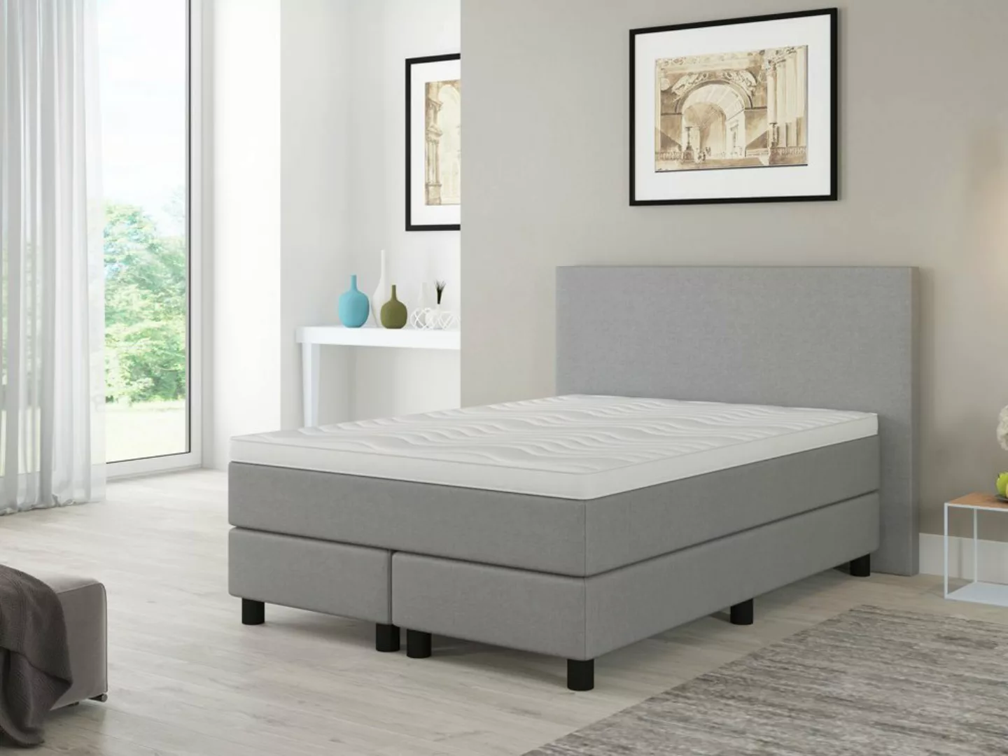 Bengus Boxspringbetten Boxspringbett Boxspringbett FLORENZ 140x200cm inklus günstig online kaufen