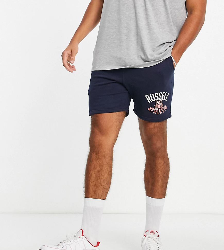 Russell Athletic – EST 1902 – Jersey-Shorts in Marineblau günstig online kaufen