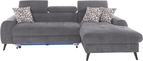 COTTA Ecksofa "Mia L-Form", 3-tlg.-Kissen-Set, Recamiere, wahlweise mit ode günstig online kaufen