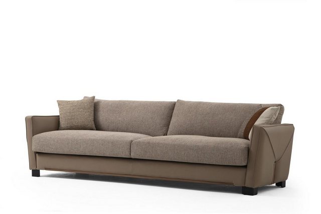 Xlmoebel 3-Sitzer Beige moderne 3-Sitzer-Stoffcouch für Wohnzimmer, 1 Teile günstig online kaufen