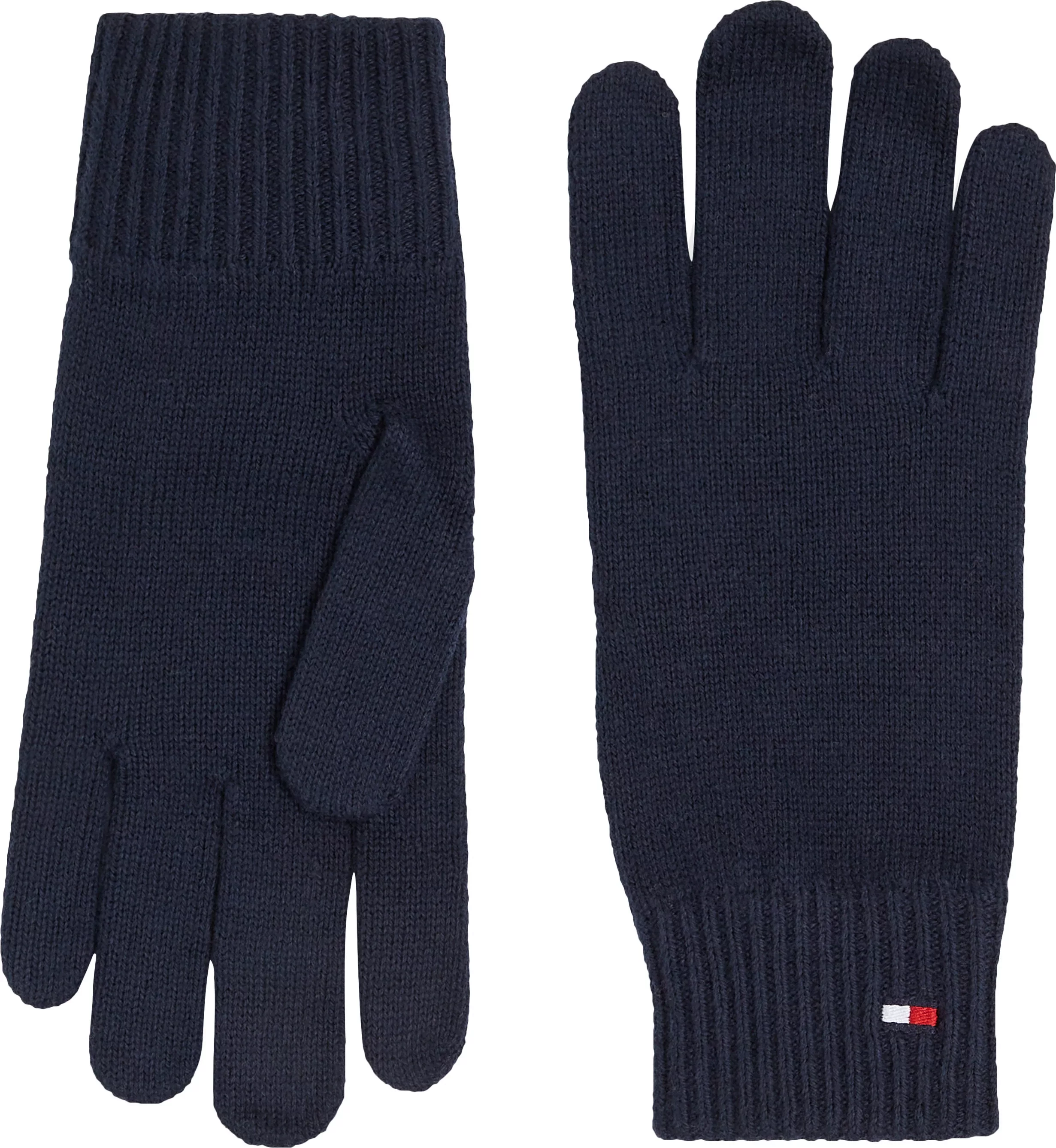 Tommy Hilfiger Strickhandschuhe "ESSENTIAL FLAG GLOVES", mit Logostickerei günstig online kaufen