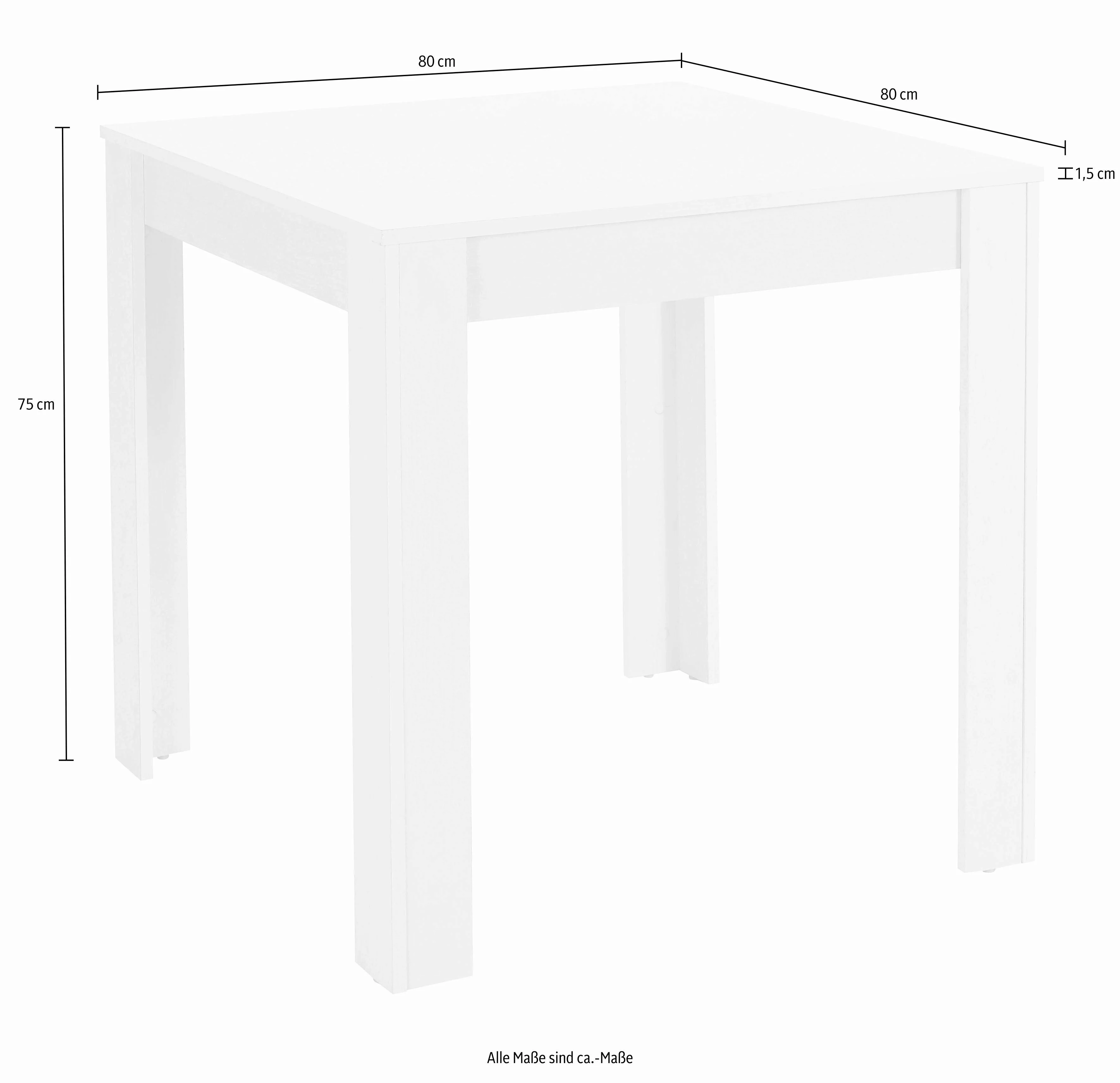 INOSIGN Essgruppe "LynnNico", (Set, 5 tlg.), Tischbreite 80 cm, Belastbarke günstig online kaufen