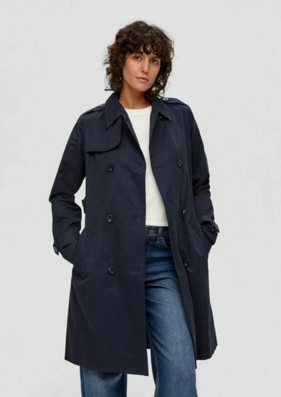 s.Oliver Funktionsmantel Trenchcoat mit Bindegürtel Bindegürtel günstig online kaufen