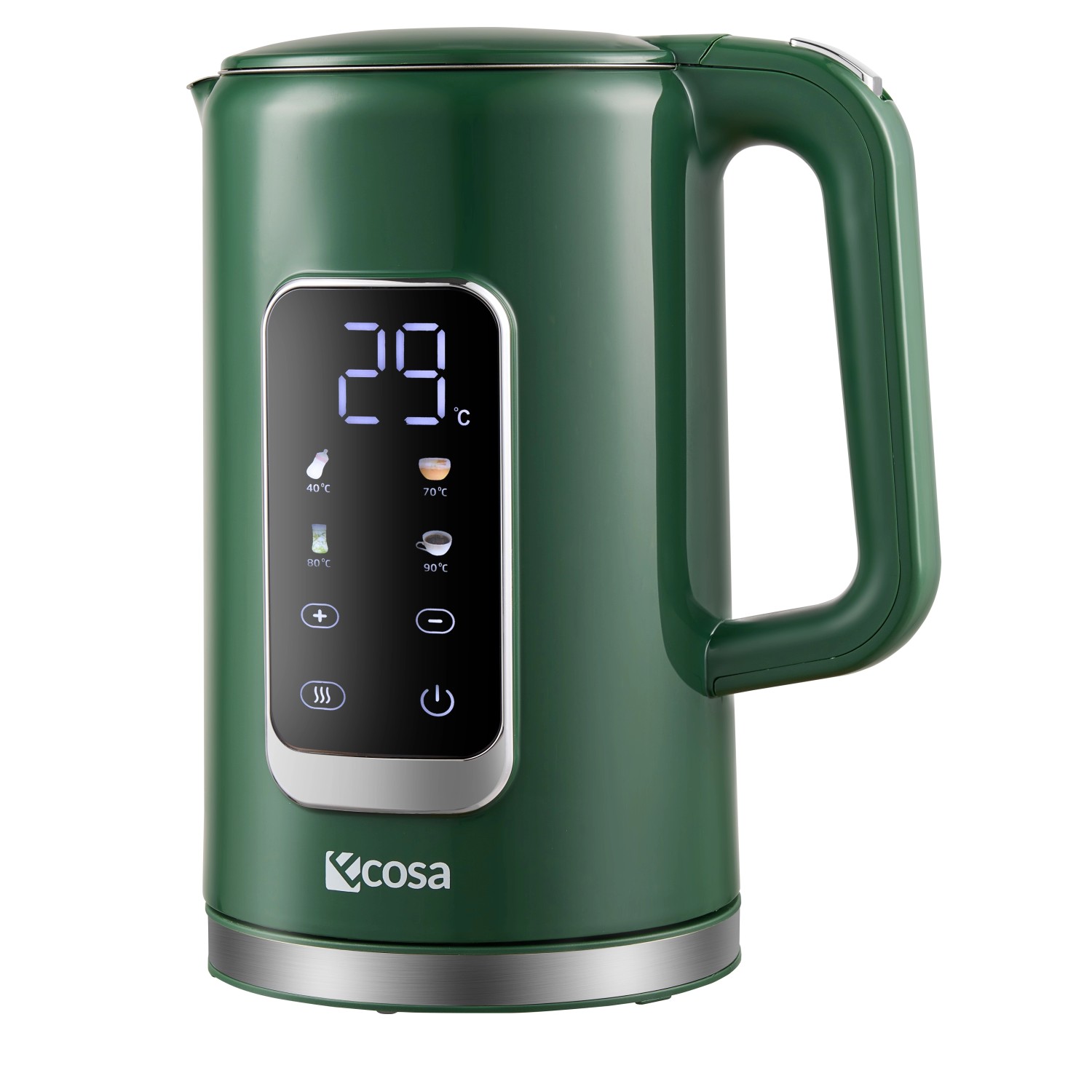 Ecosa EO-692 Wasserkocher grün mit Temperatureinstellung 1,7 L günstig online kaufen