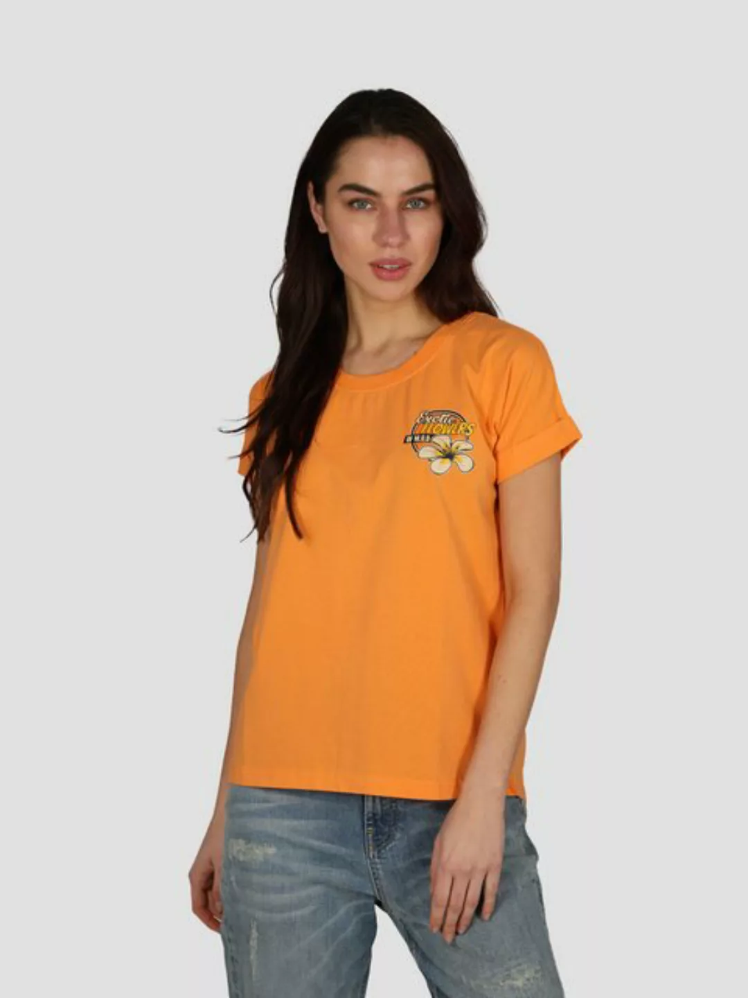 Miracle of Denim Shirttop Women Roundneck Basic T-Shirt (1-tlg) günstig online kaufen