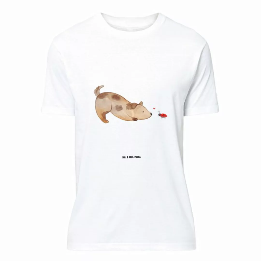 Mr. & Mrs. Panda T-Shirt Hund Marienkäfer - Weiß - Geschenk, Schlafshirt, V günstig online kaufen