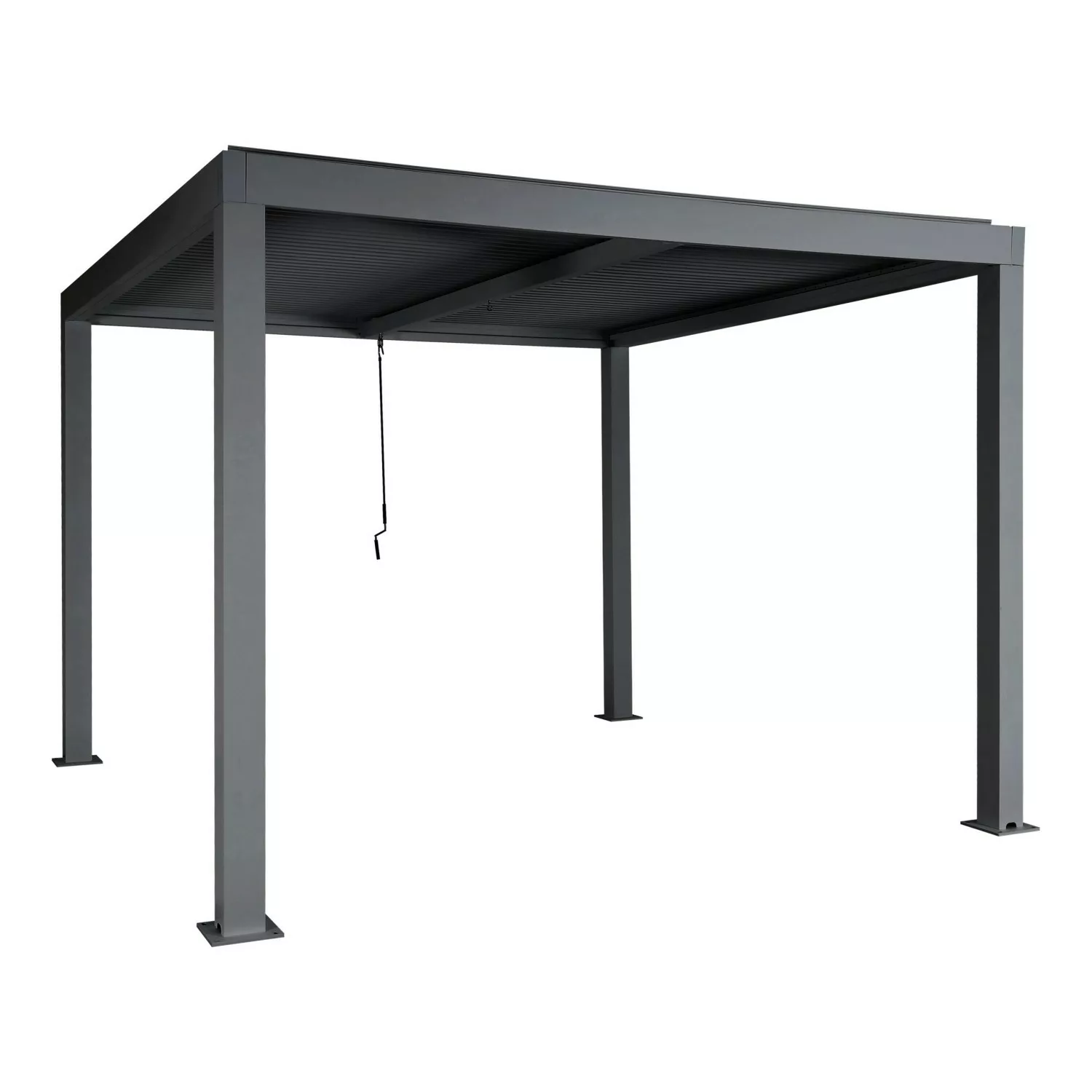 MCW Pergola L46 Anthrazit 10cm-Alu-Gestell 3x3m günstig online kaufen