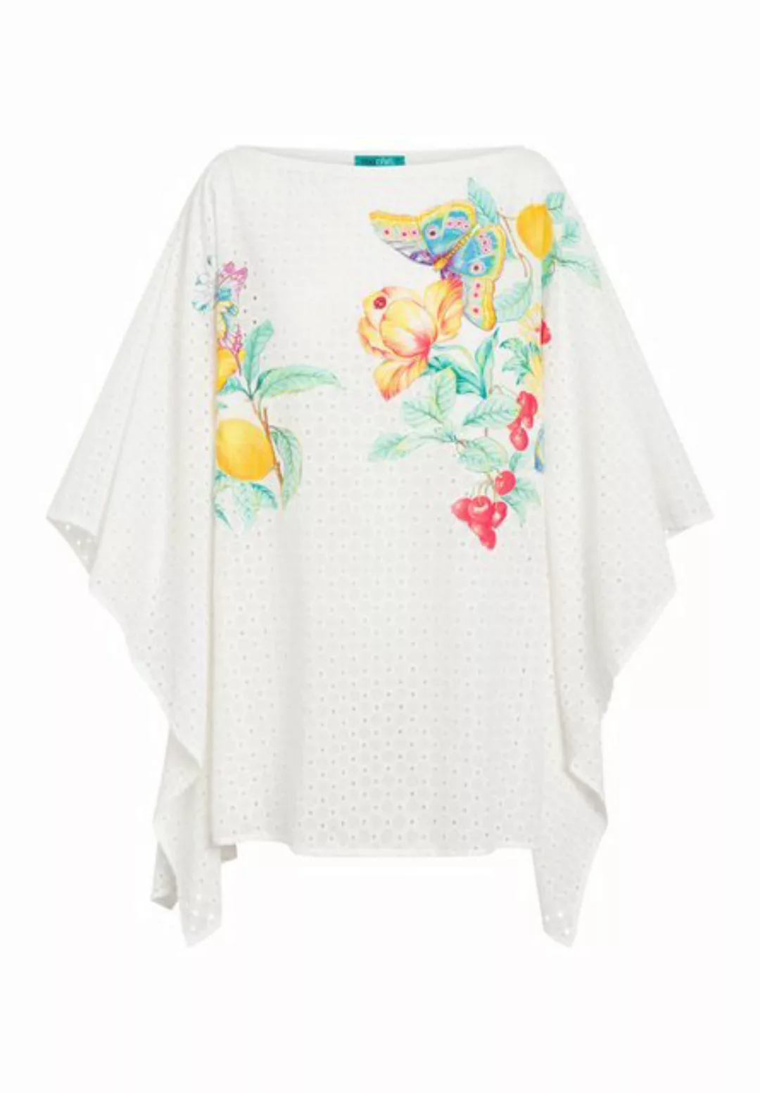 Tooche Poncho Dream Sommerlicher Poncho mit grafischen Elementen günstig online kaufen