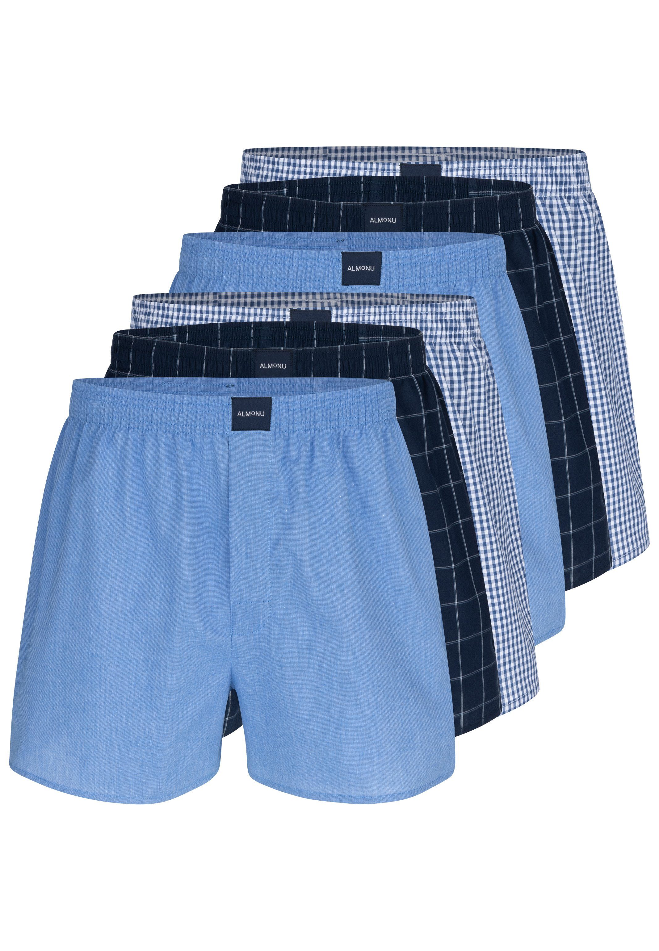Almonu Boxershorts 6er Pack Web (Spar-Set, günstig online kaufen