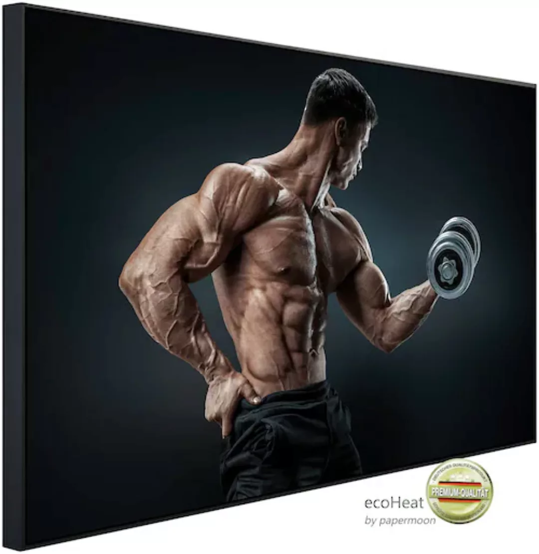 Papermoon Infrarotheizung »Fitness Mann«, sehr angenehme Strahlungswärme günstig online kaufen