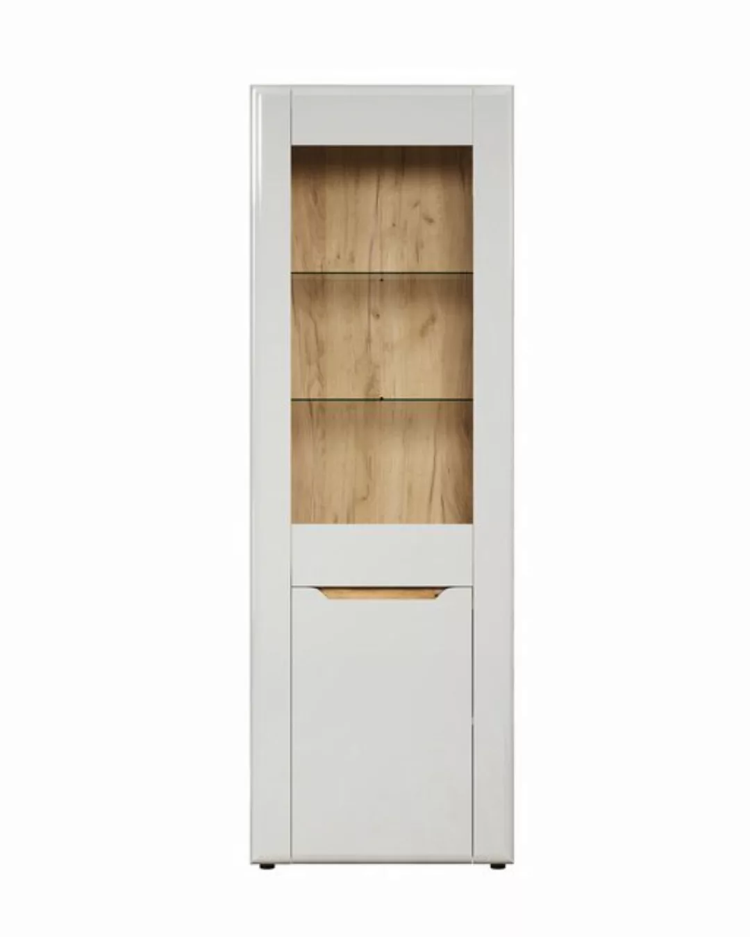 trendteam Vitrine (Vitrine) Vitrinenschrank mit Glasböden 65 x 192 x 39 cm günstig online kaufen