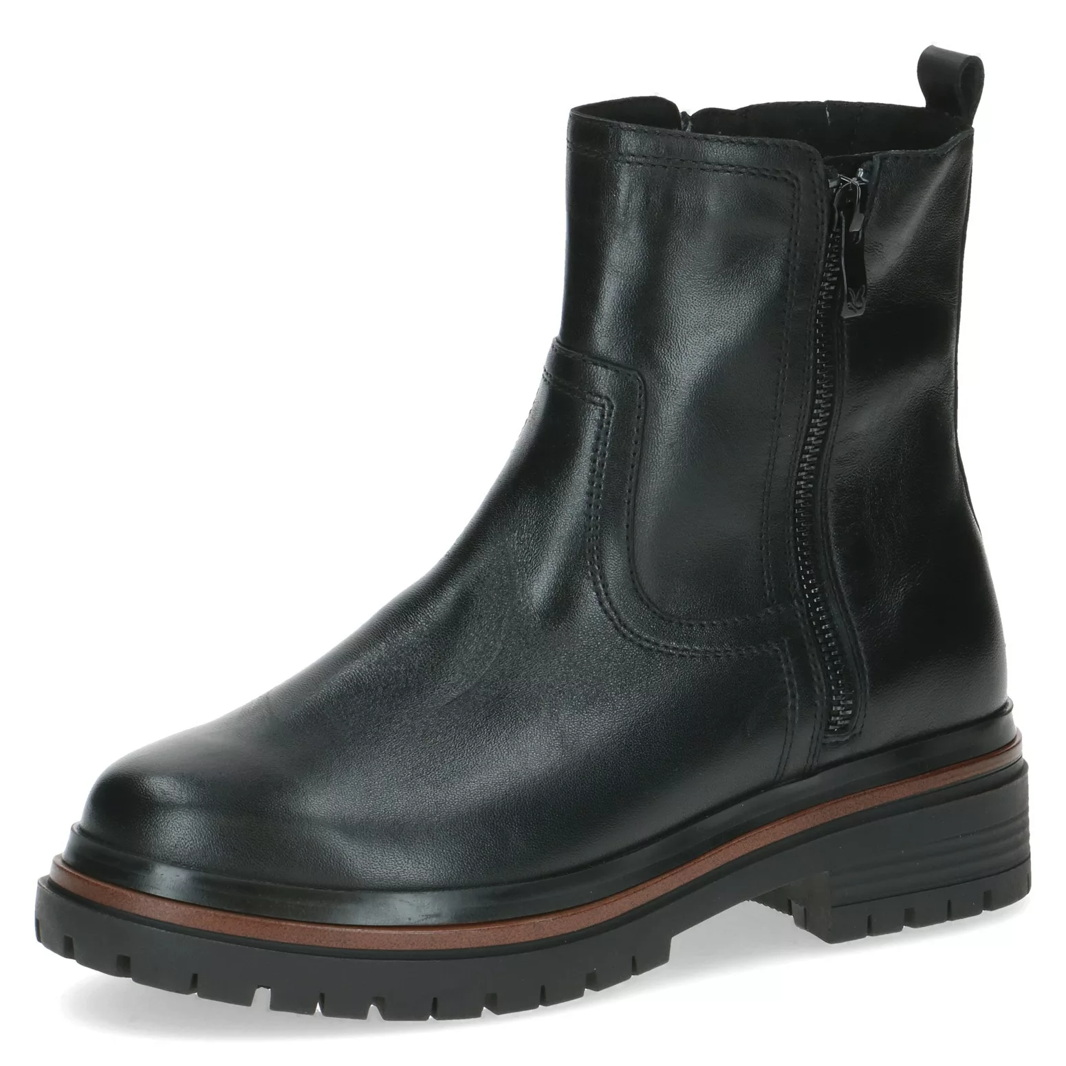Caprice Chelseaboots, Blockabsatz, Stiefelette mit Zierreißverschluss an de günstig online kaufen