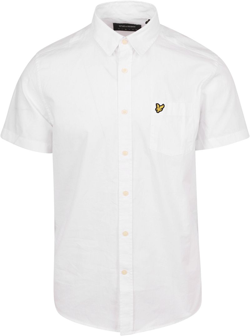 Lyle and Scott Short Sleeves Hemd Poplin Weiß - Größe L günstig online kaufen