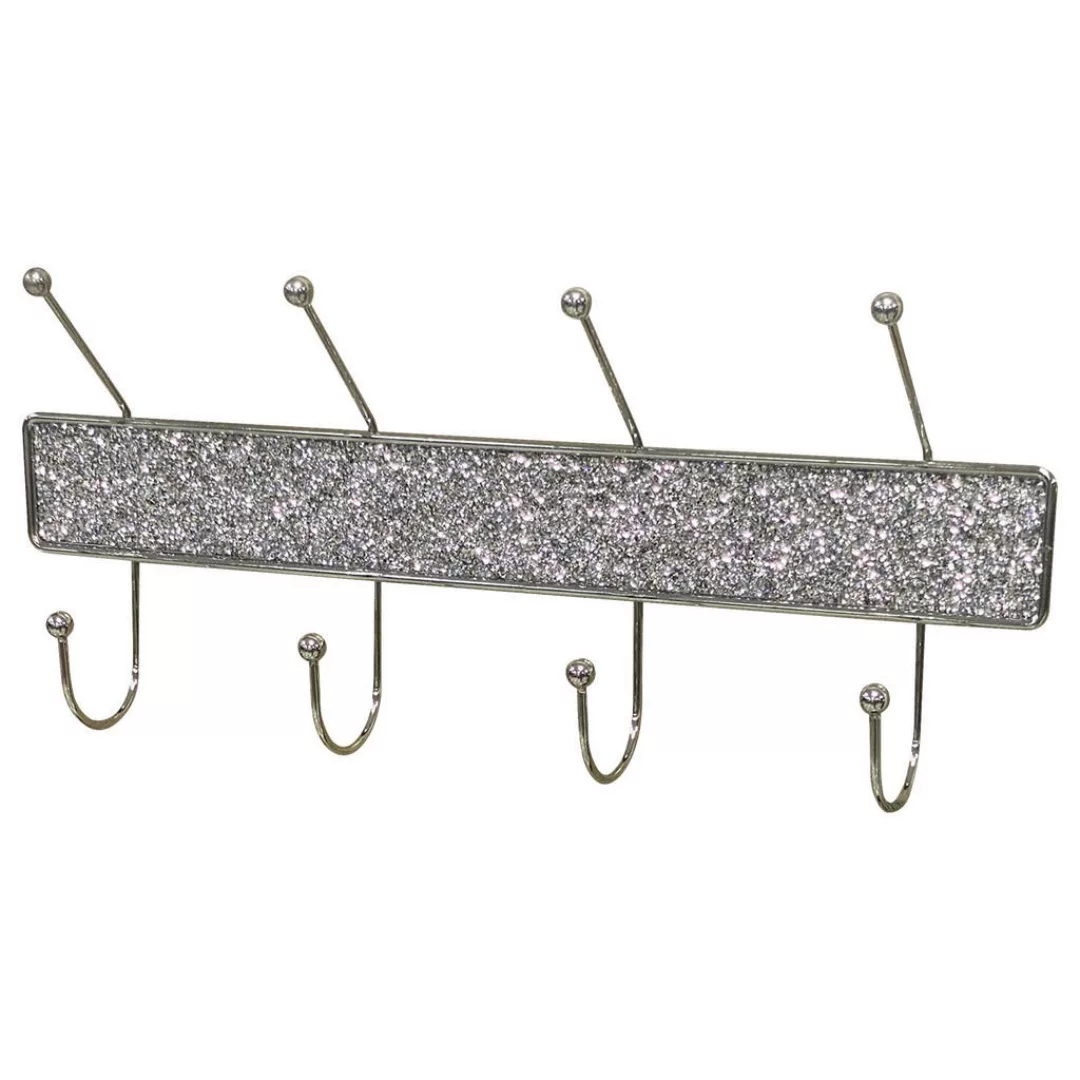 Wandgarderobe Finn glitzernd Metall B/H/T: ca. 45x19x7 cm günstig online kaufen