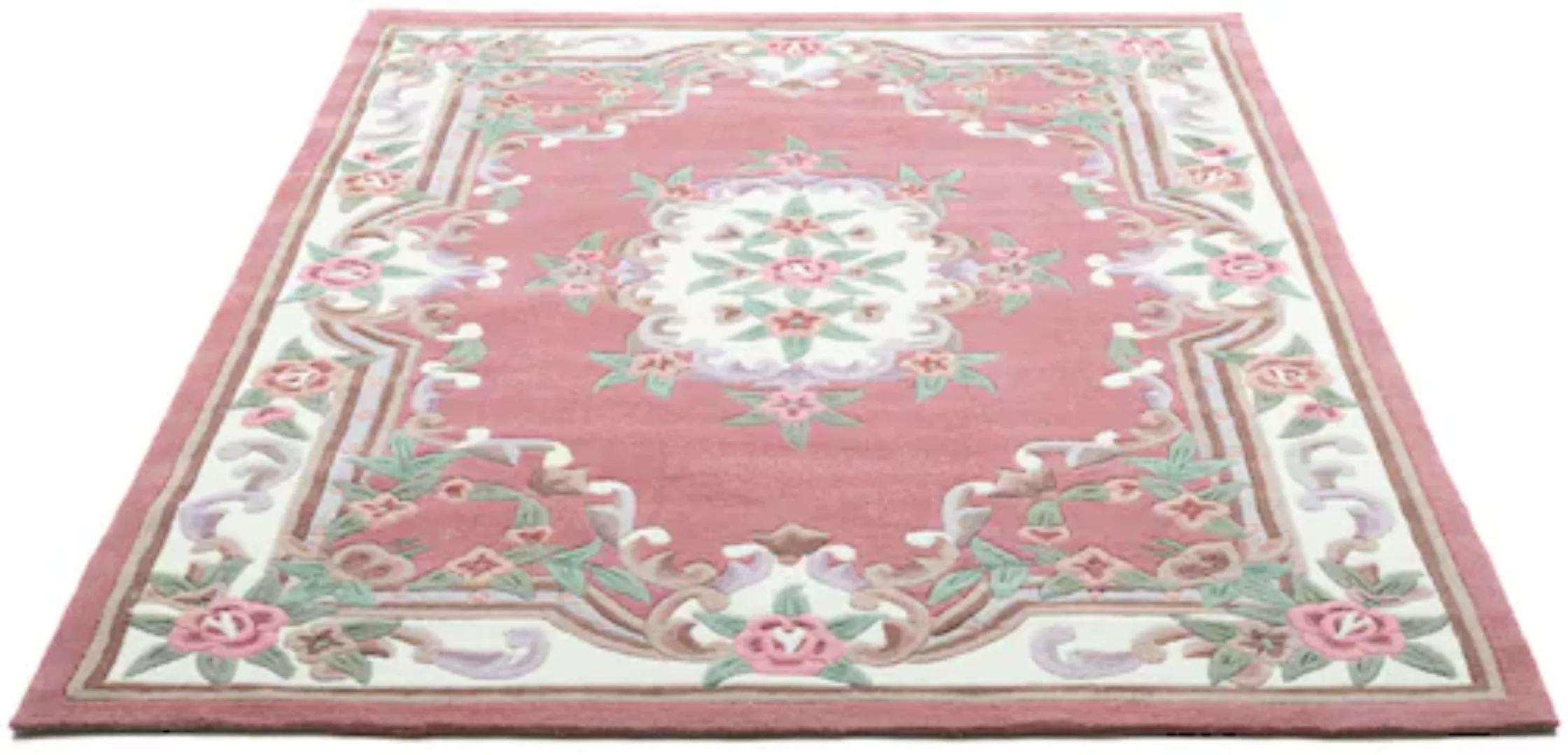THEKO Vintageteppich  Ming ¦ rosa/pink ¦ Synthetische Fasern ¦ Maße (cm): B günstig online kaufen