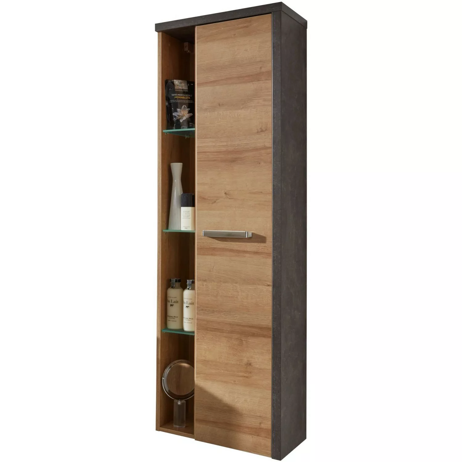 Trendteam Bad-Hängeschrank Eiche Riviera Honig 48 cm mit Softclose Türen günstig online kaufen