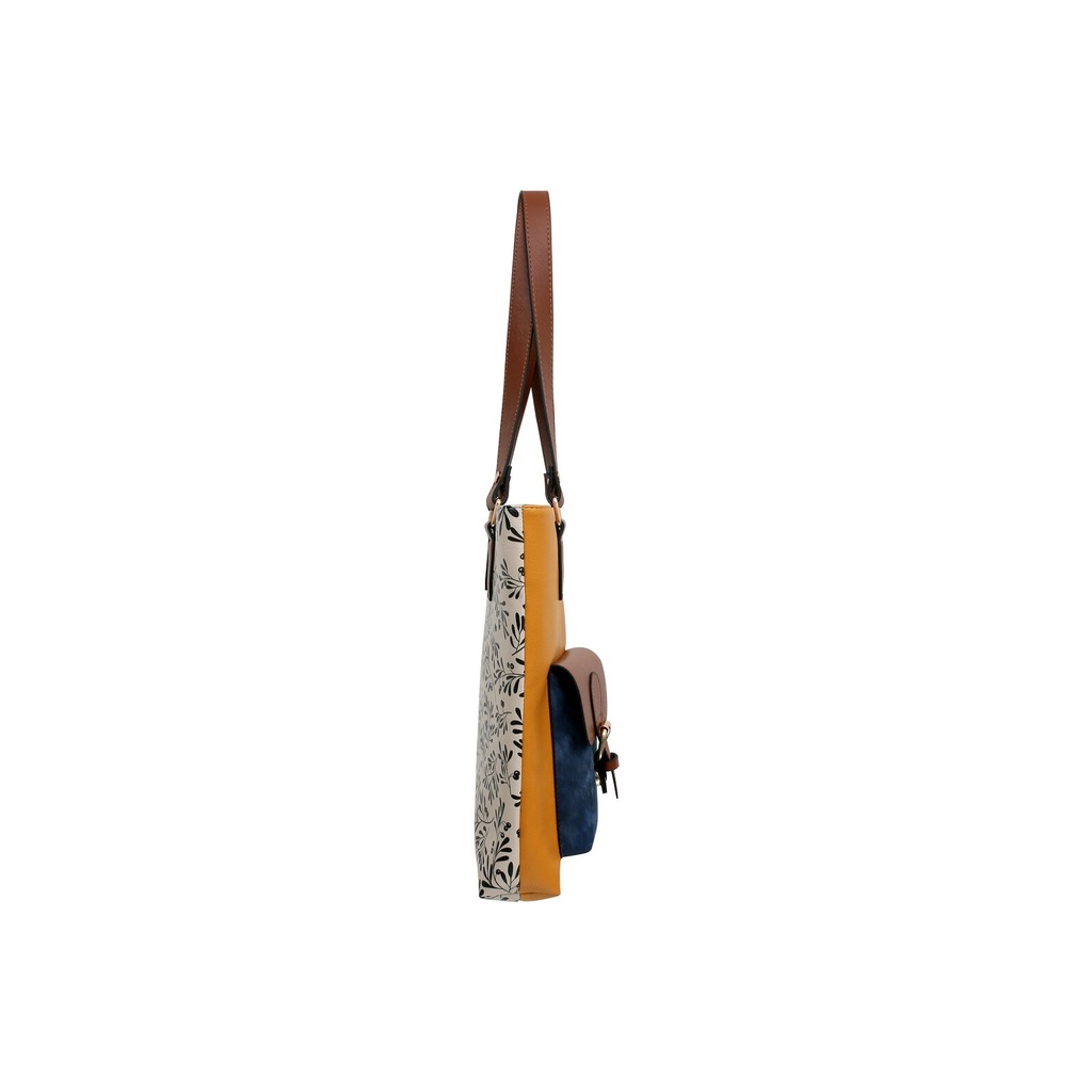 DOGO Umhängetasche "Multi Pocket Bag Shopper-Tasche Paperflower Damen Schul günstig online kaufen