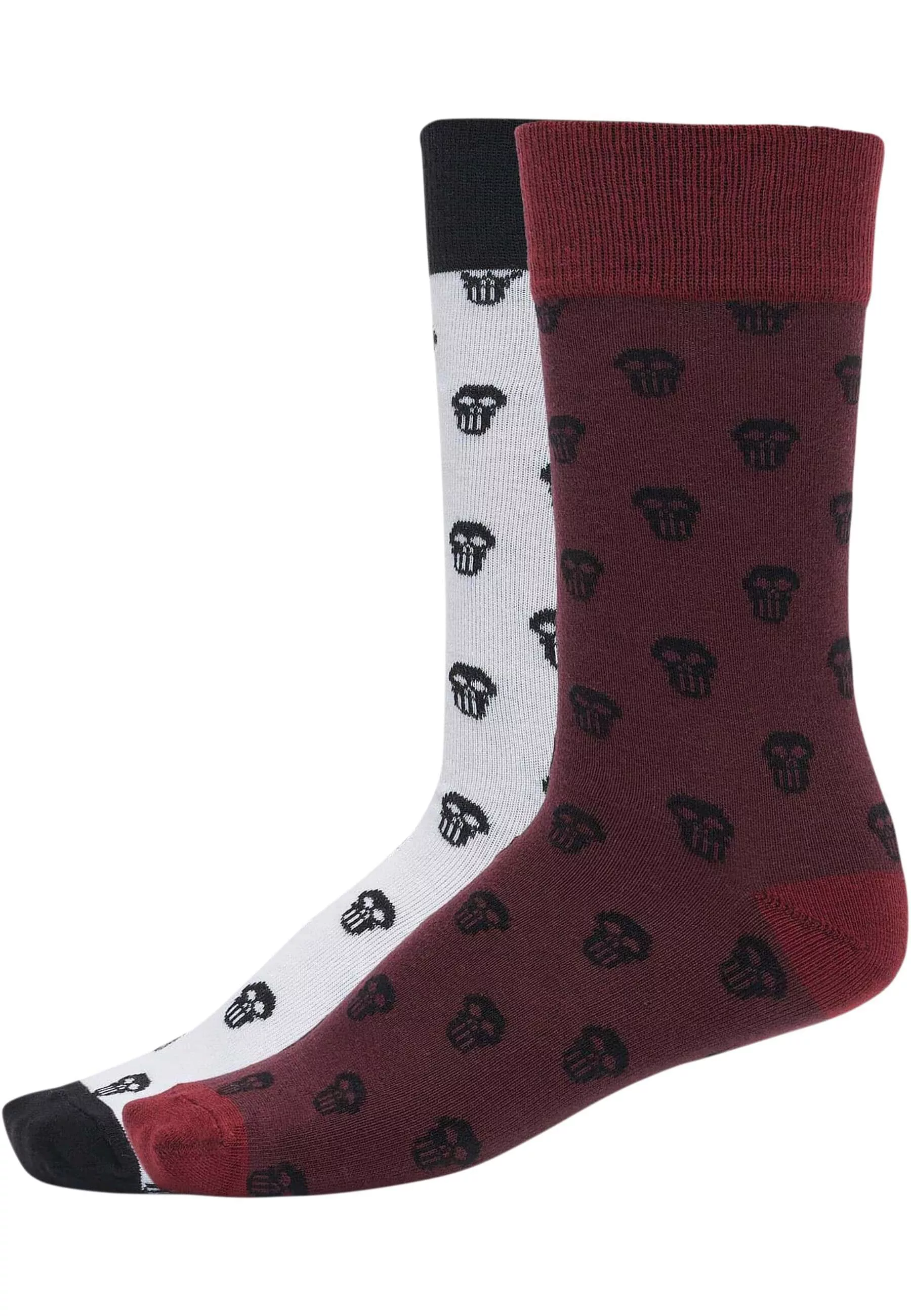 URBAN CLASSICS Basicsocken "Urban Classics Unisex Skull Allover 2-Pack", (1 günstig online kaufen