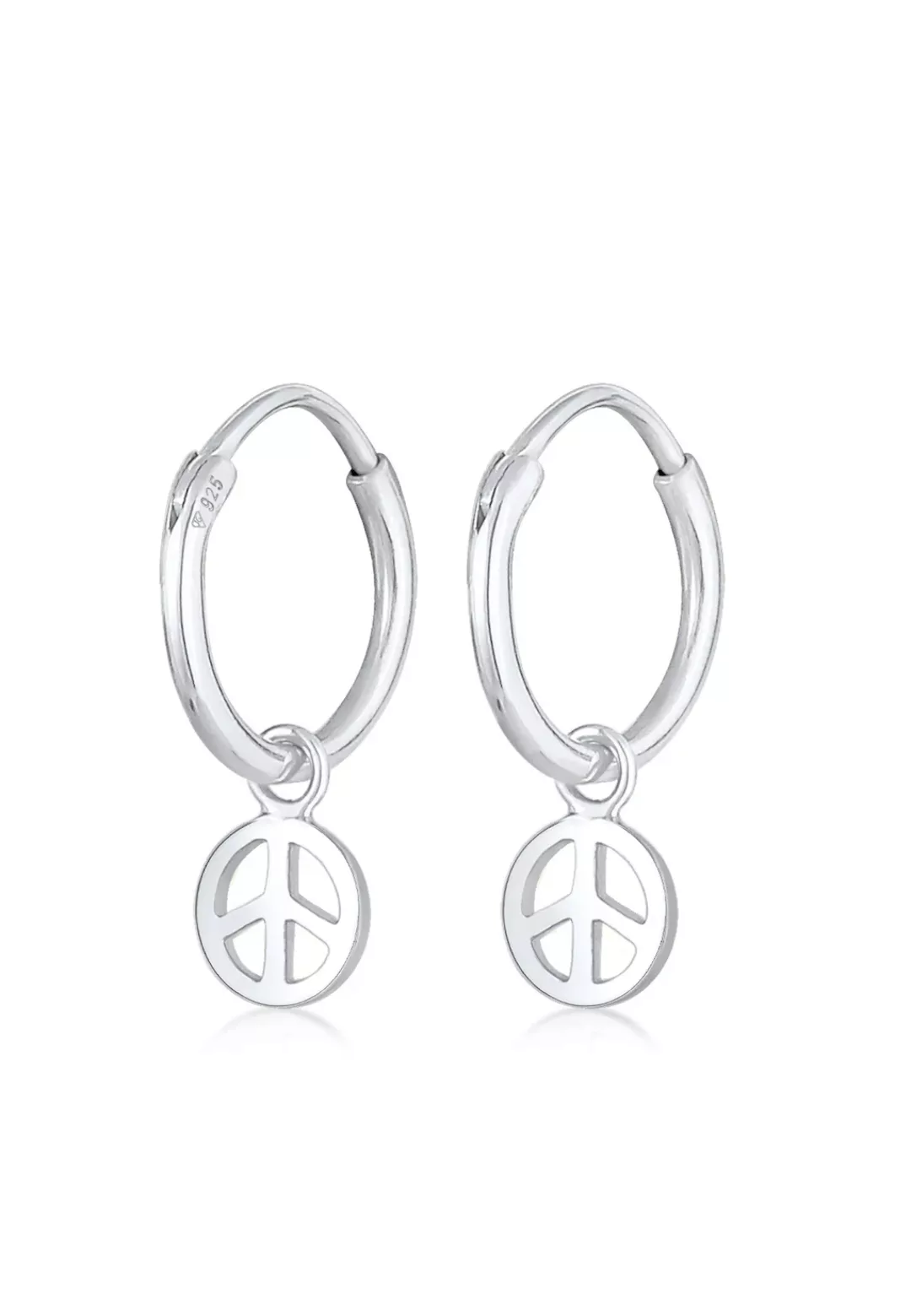 Elli Paar Creolen "Creolen Peace Boho Symbol 925 Silber" günstig online kaufen