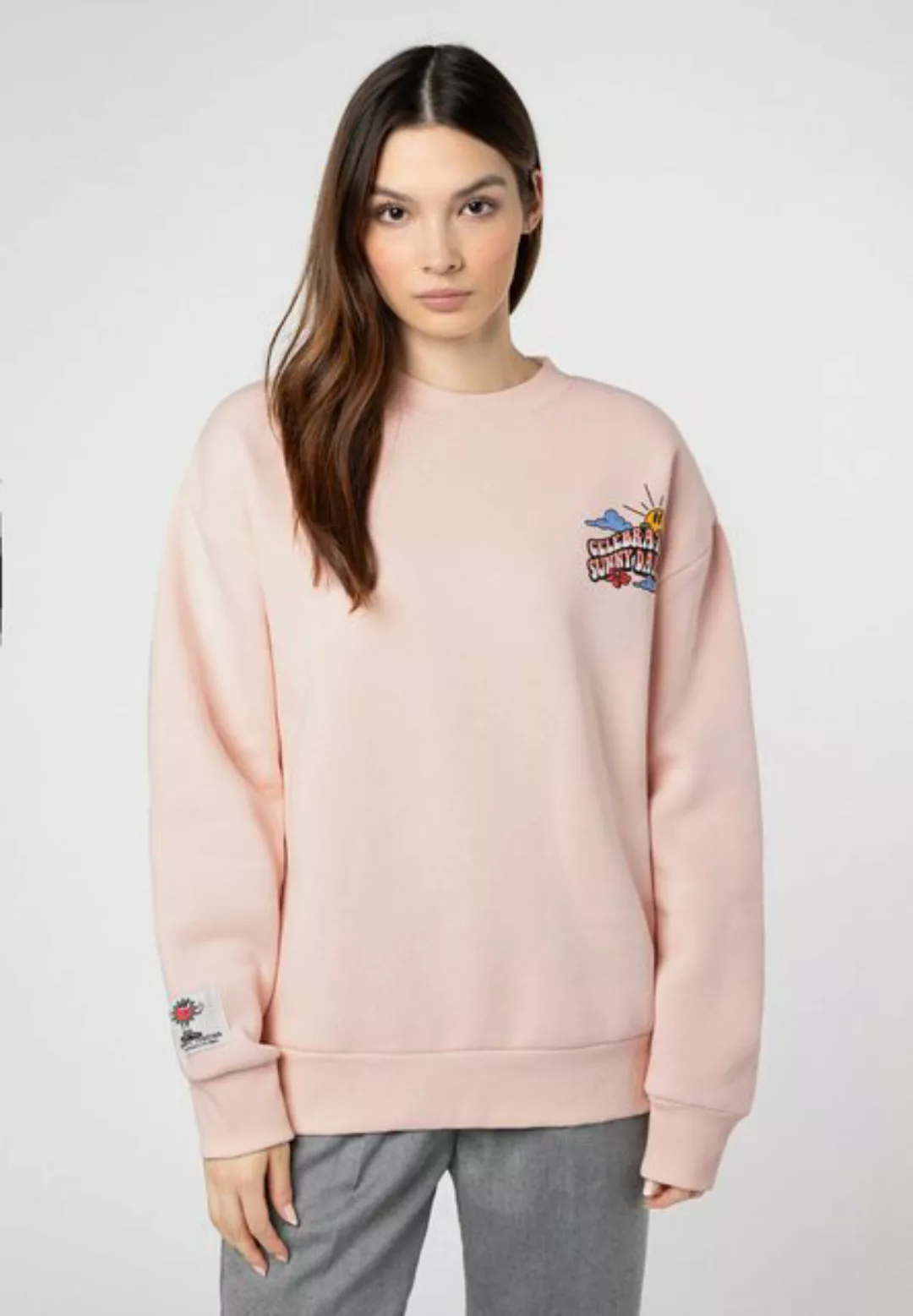 SUBLEVEL Sweatshirt Sweater mit Backprint günstig online kaufen