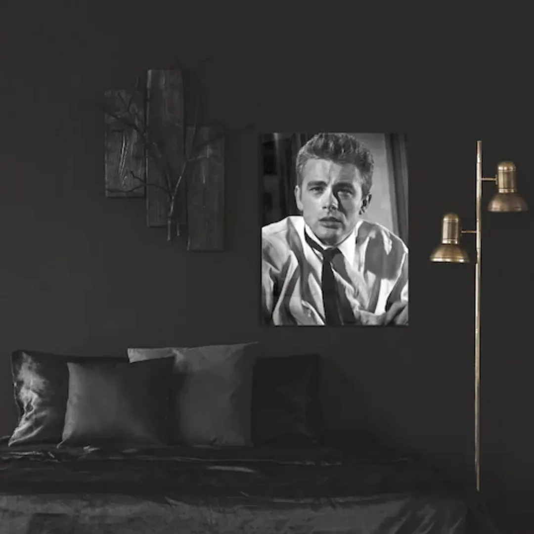 queence Acrylglasbild "James Dean", Schwarz-Weiß-Mann-Stars günstig online kaufen