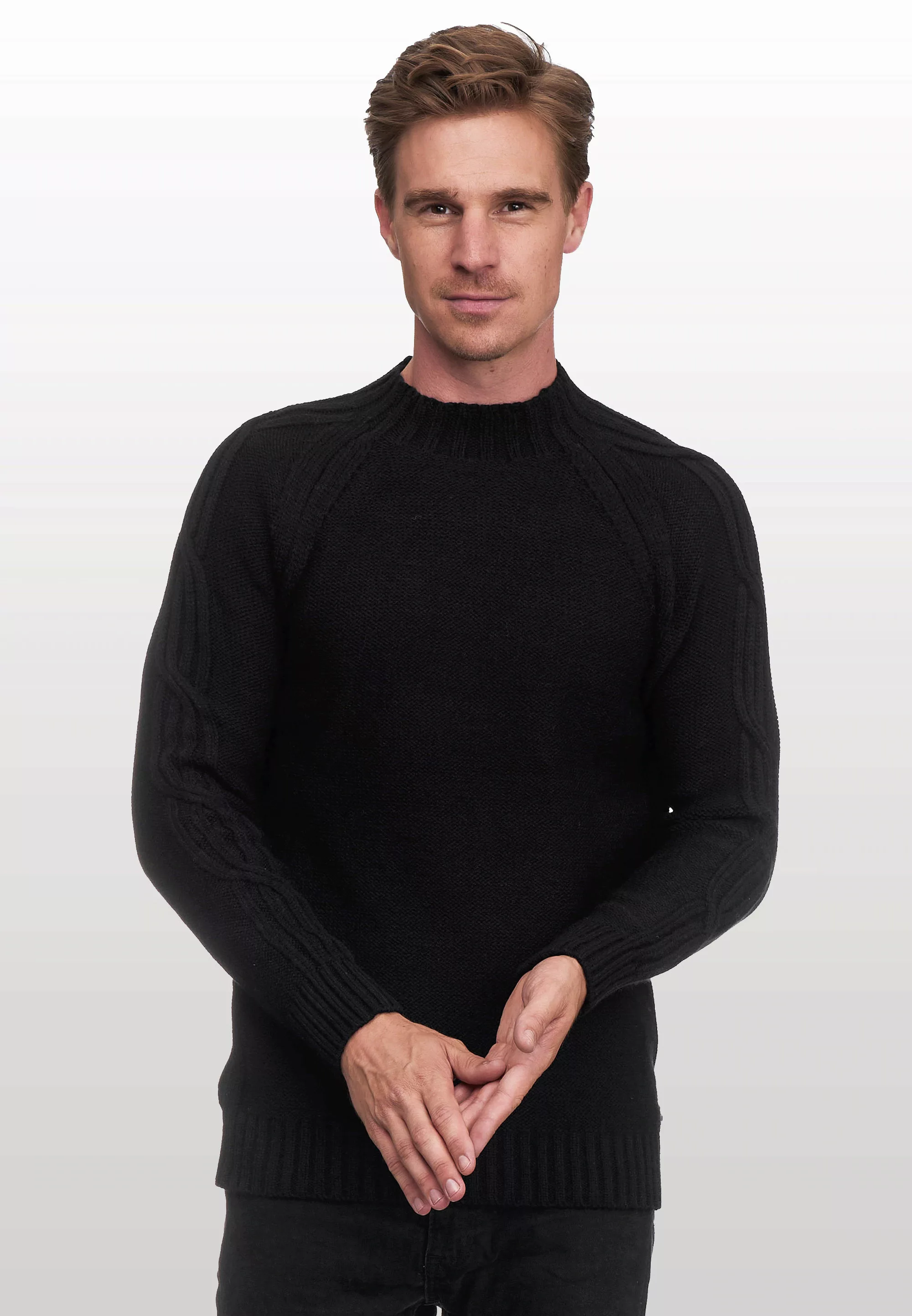 Rusty Neal Strickpullover mit elegantem Stehkragen günstig online kaufen