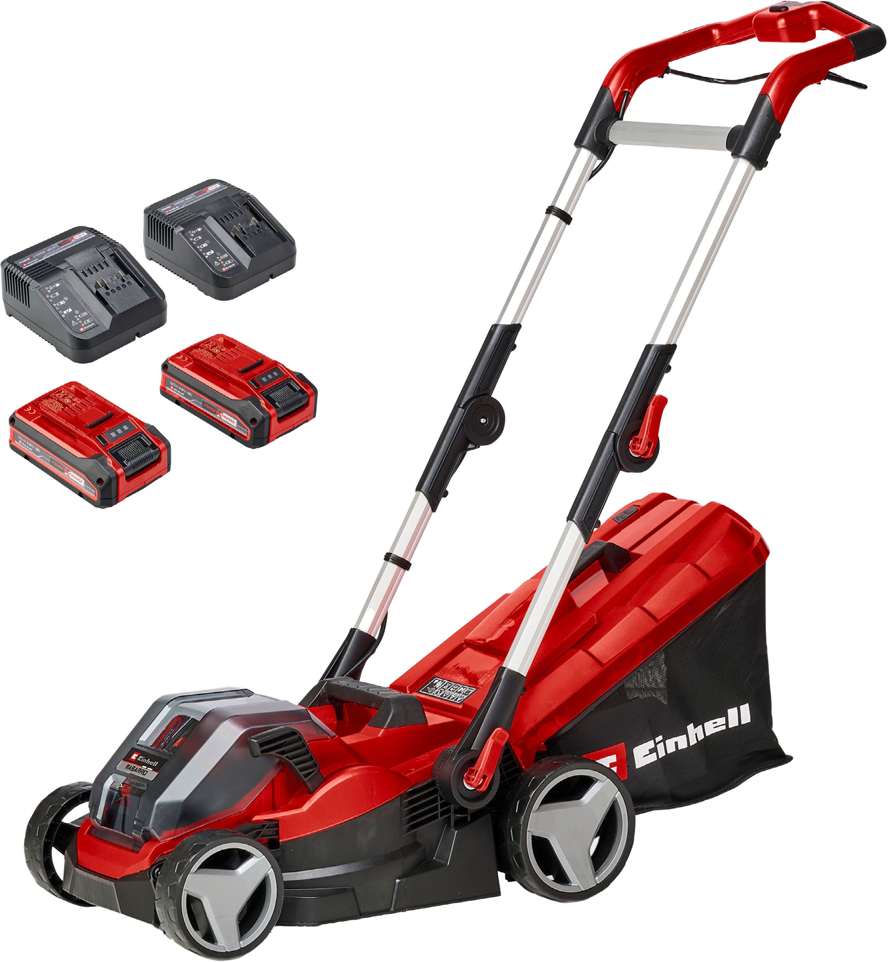 Einhell Akkurasenmäher "Einhell Power X-Change RASARRO 36/34", mit 2x Akku günstig online kaufen