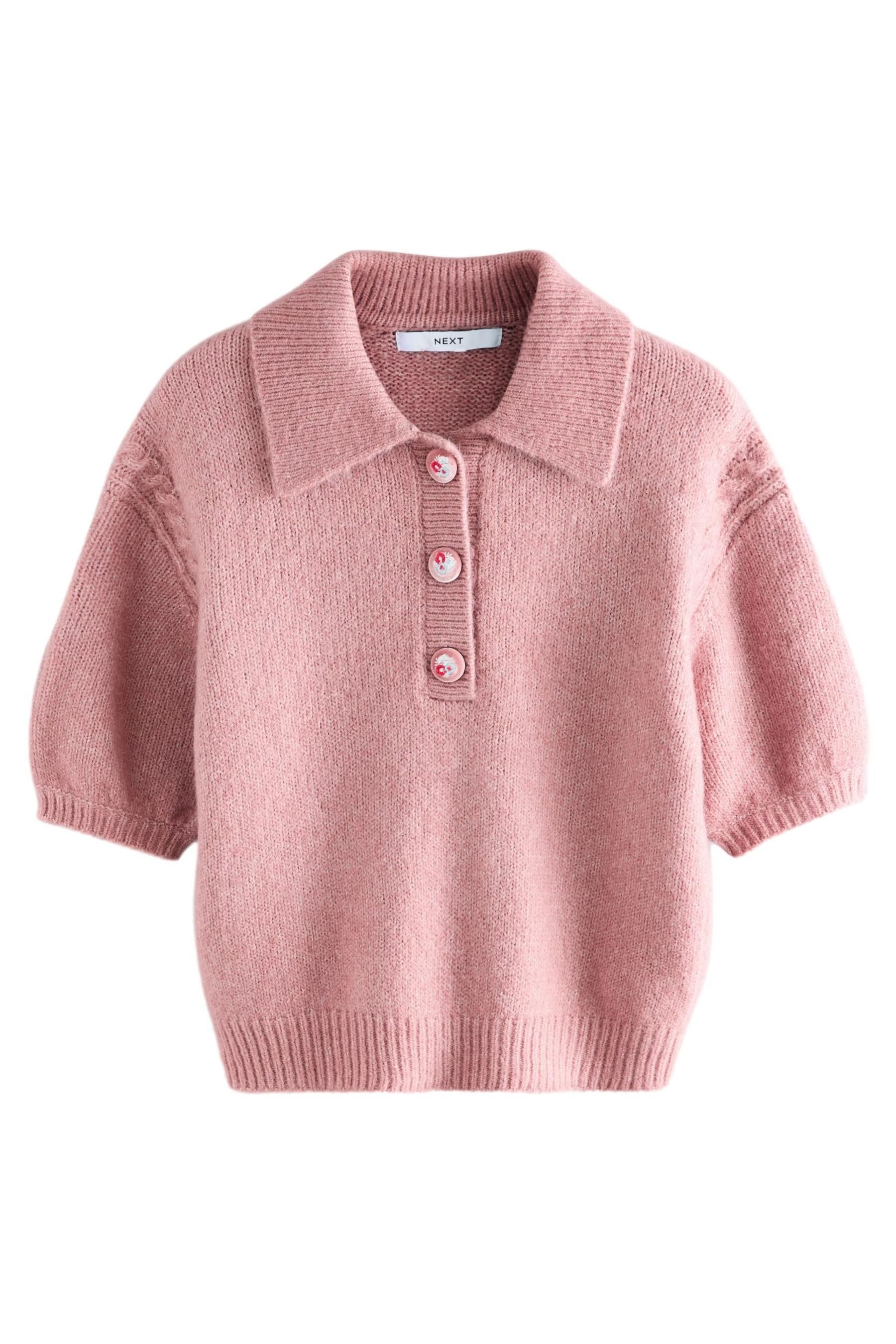 Next Strickpullover Weiches, kurzärmeliges Strick-Polohirt mit günstig online kaufen