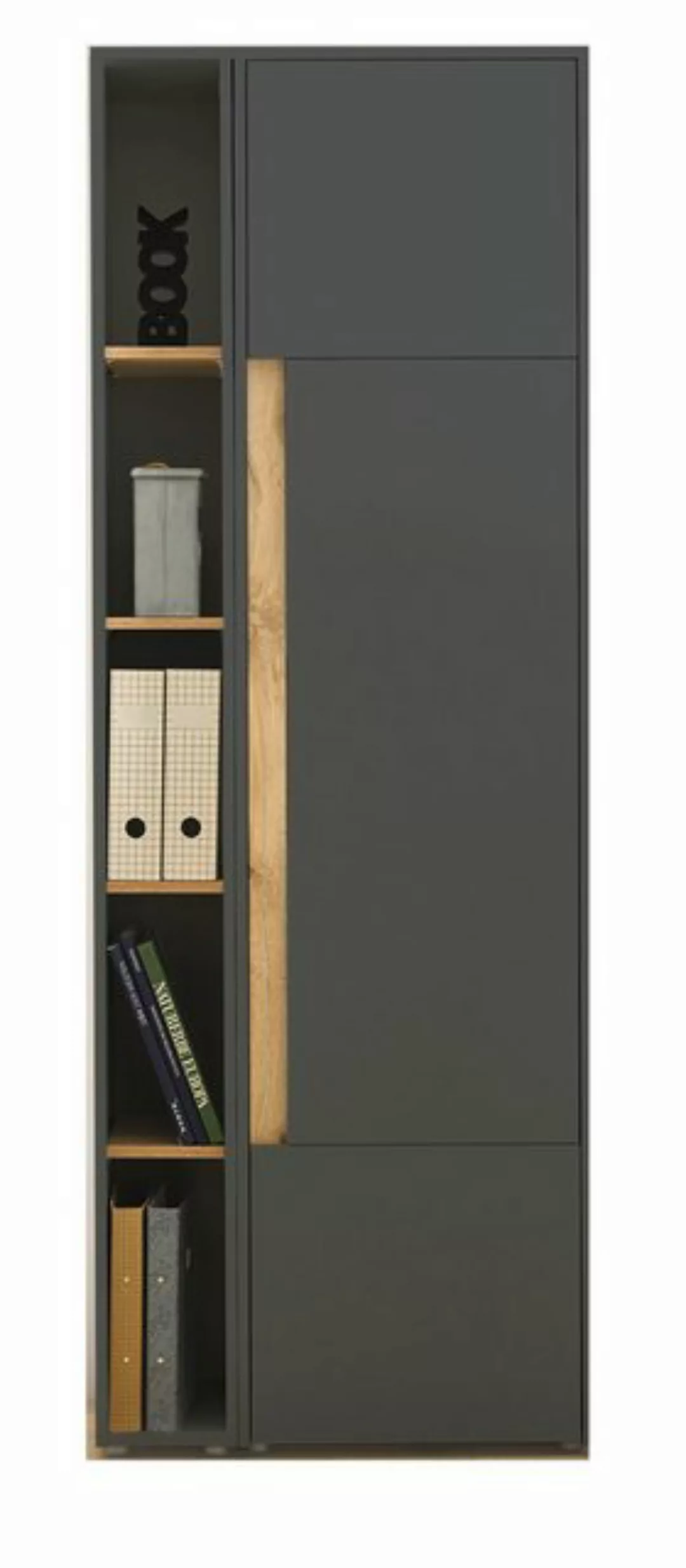 Furn.Design Aktenschrank Center (Büroschrank in grau mit Wotan Eiche, Set m günstig online kaufen