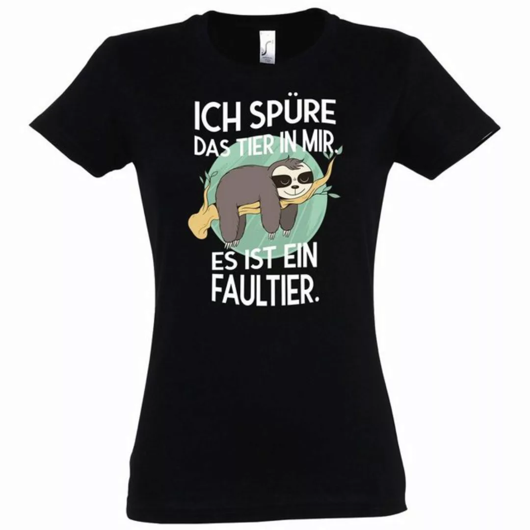 Youth Designz T-Shirt Das Tier in mir Faultier Damen T-Shirt mit trendigem günstig online kaufen