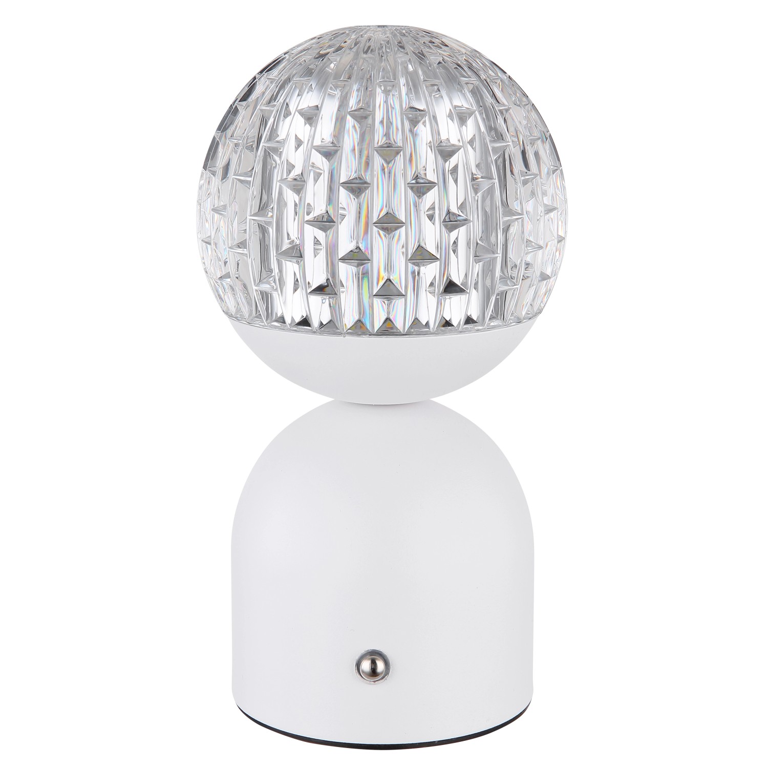 GLOBO LED-Tischleuchte weiß Metall H/D: ca. 20x10,5 cm günstig online kaufen