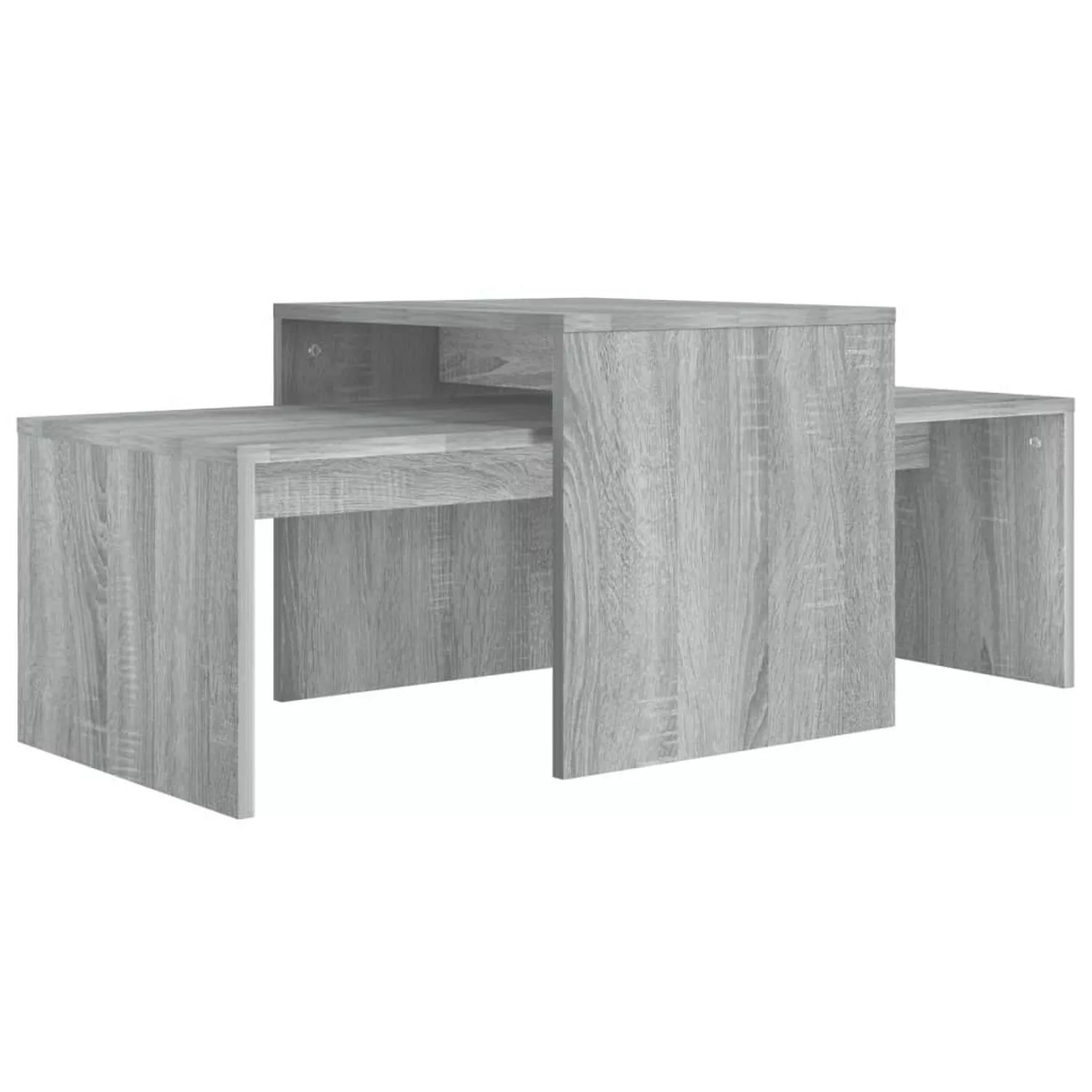 vidaXL Couchtisch-Set Grau Sonoma 100x48x40 cm Holzwerkstoff günstig online kaufen