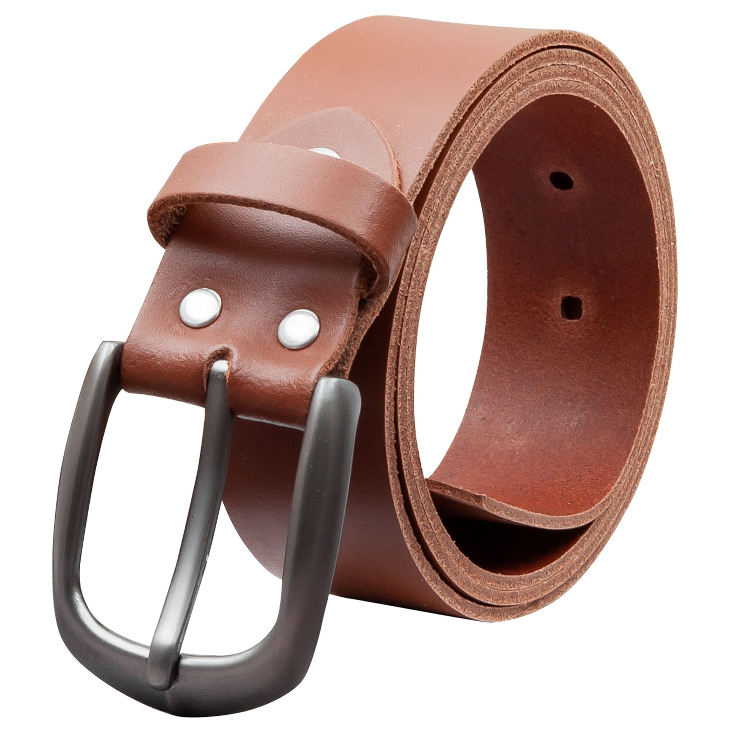 COLOGNEBELT Ledergürtel OM417-SL-Hellbraun MADE IN GERMANY, günstig online kaufen