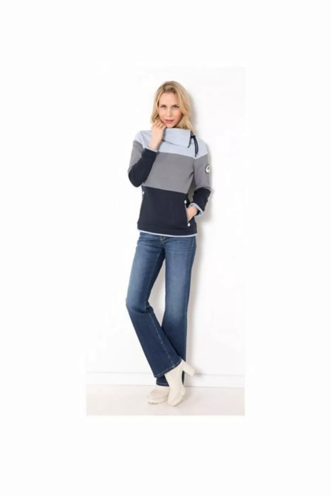 SER Sweatshirt Sweatshirt, Flächenteiler W9923615W auch in großen Größen günstig online kaufen
