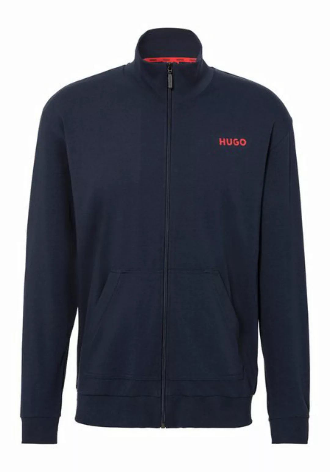 HUGO Sweatjacke Linked Jacket Zip mit Logodruck günstig online kaufen