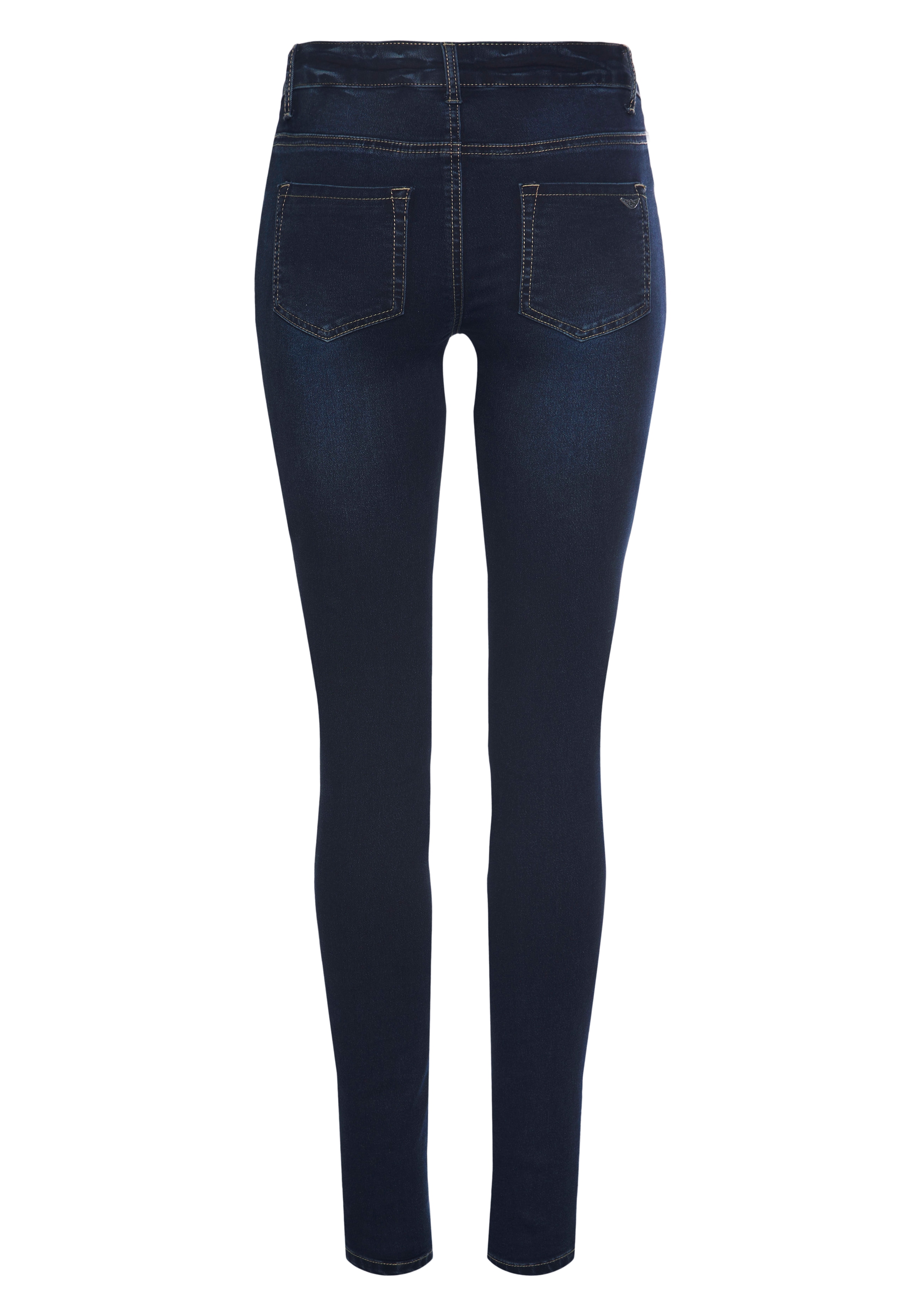 Arizona Skinny-fit-Jeans "Ultra Stretch", Low Waist mit seitlichen Stretch- günstig online kaufen