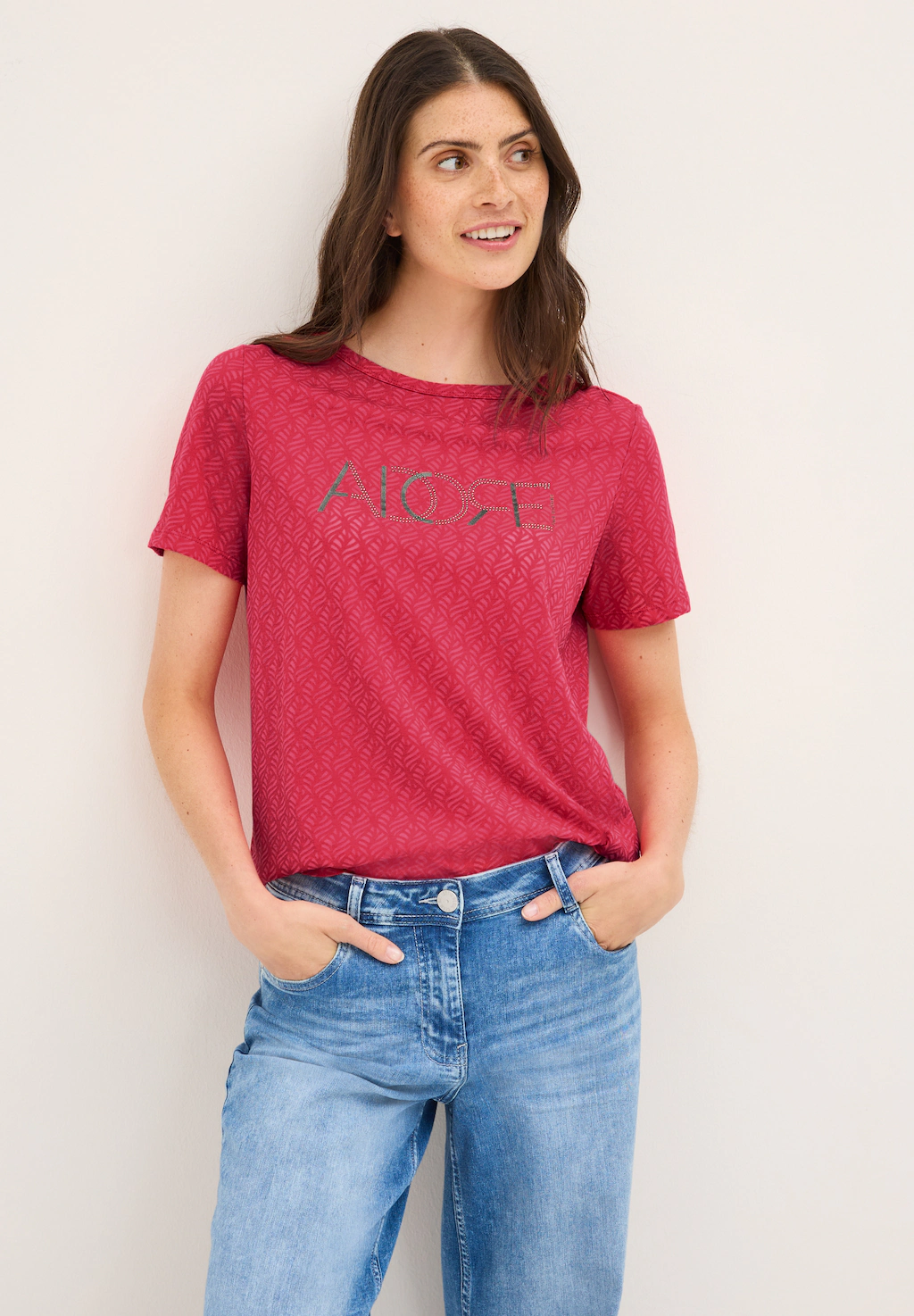 Cecil T-Shirt, mit Burnout-Optik günstig online kaufen