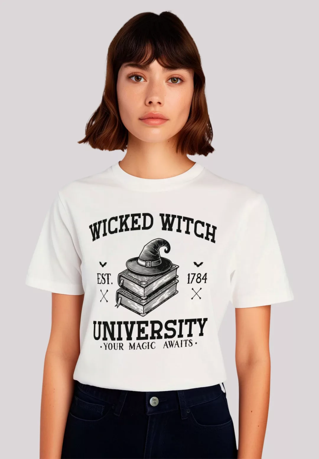 F4NT4STIC T-Shirt "Halloween University Wicked witch", Premium Qualität, Ha günstig online kaufen