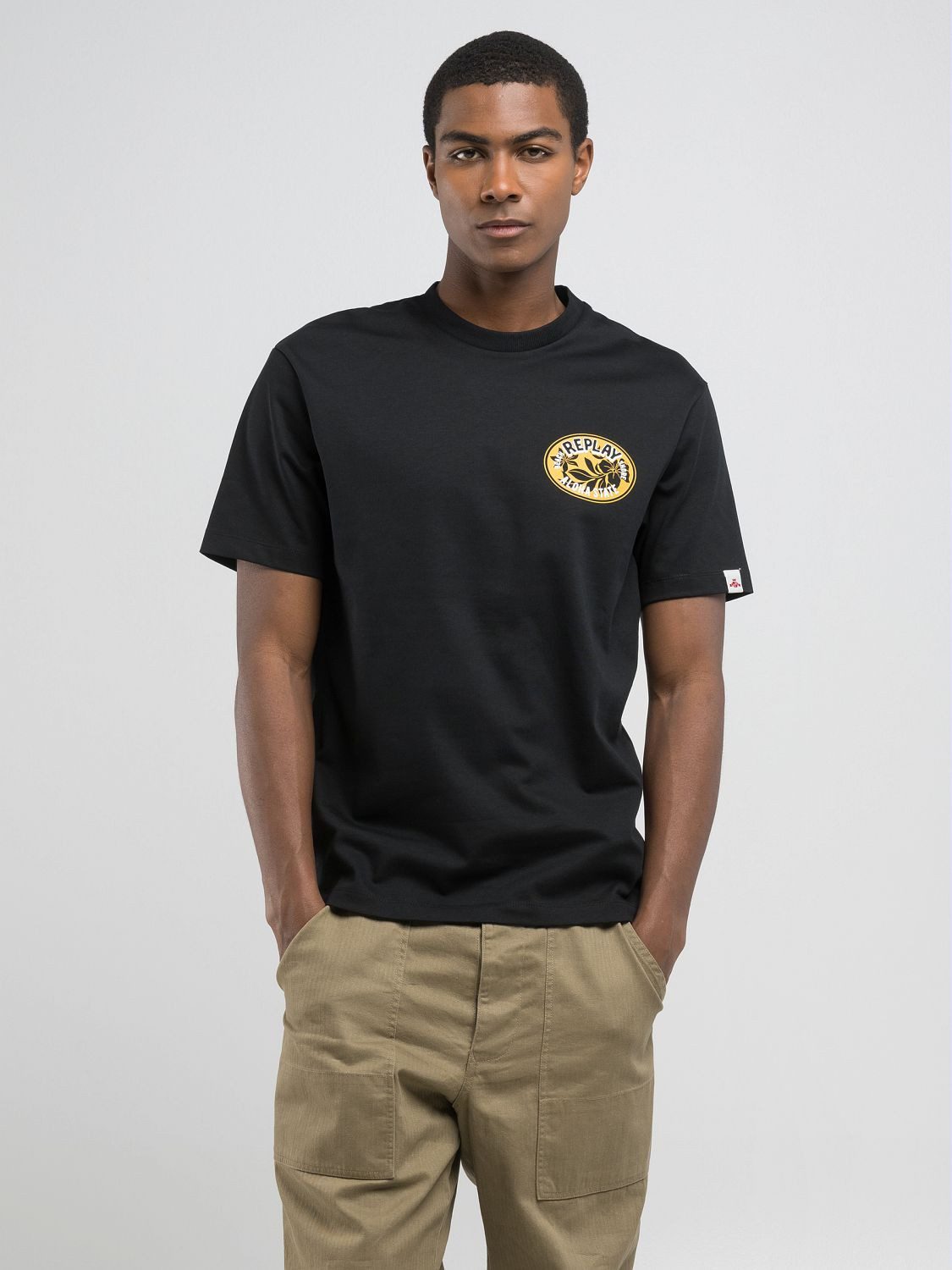 Replay T-Shirt mit Backprint günstig online kaufen