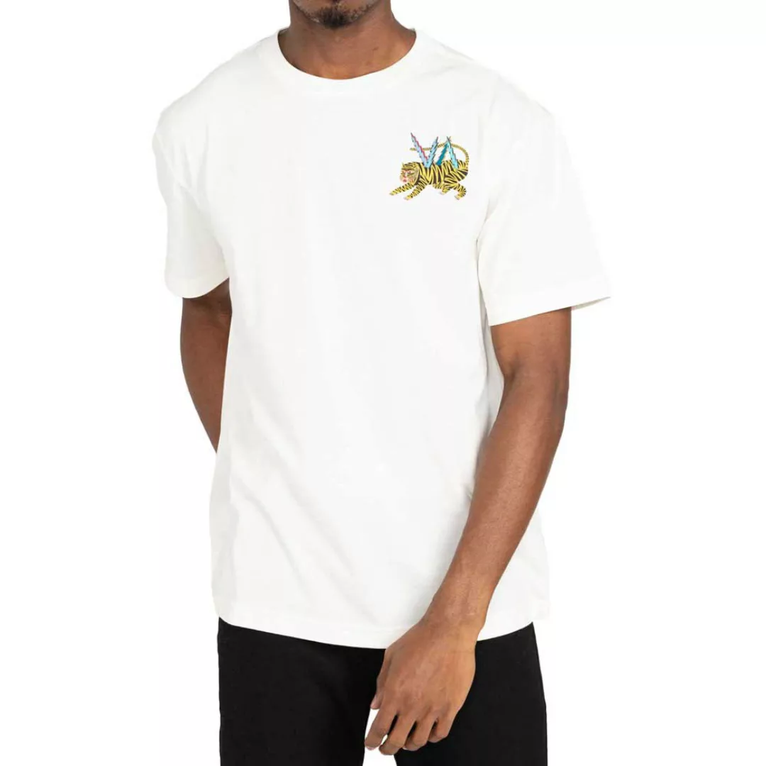 Rvca Ml Tiger Kurzärmeliges T-shirt L Antique White günstig online kaufen